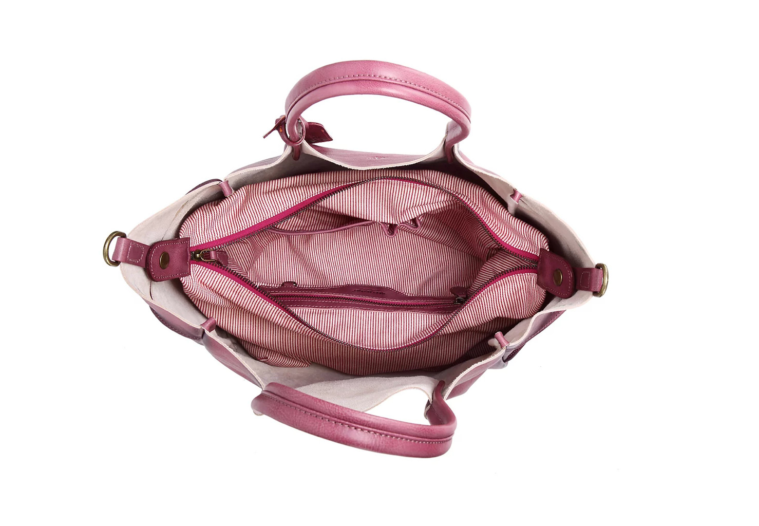 Old Trend Sprout Land Exra-Large Leather Tote Bag $285 Orchid NEW WITH DUST BAG
