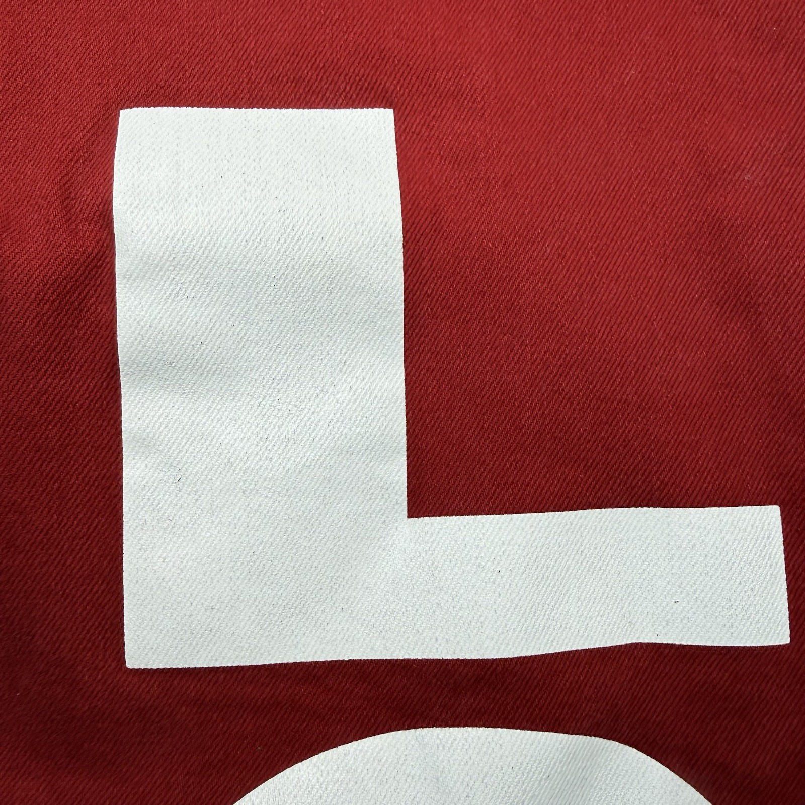 Levi’s 541 Color Block~RARE~Spell Out On Back Leg~Size 34X34~Logo~Blue Red Denim