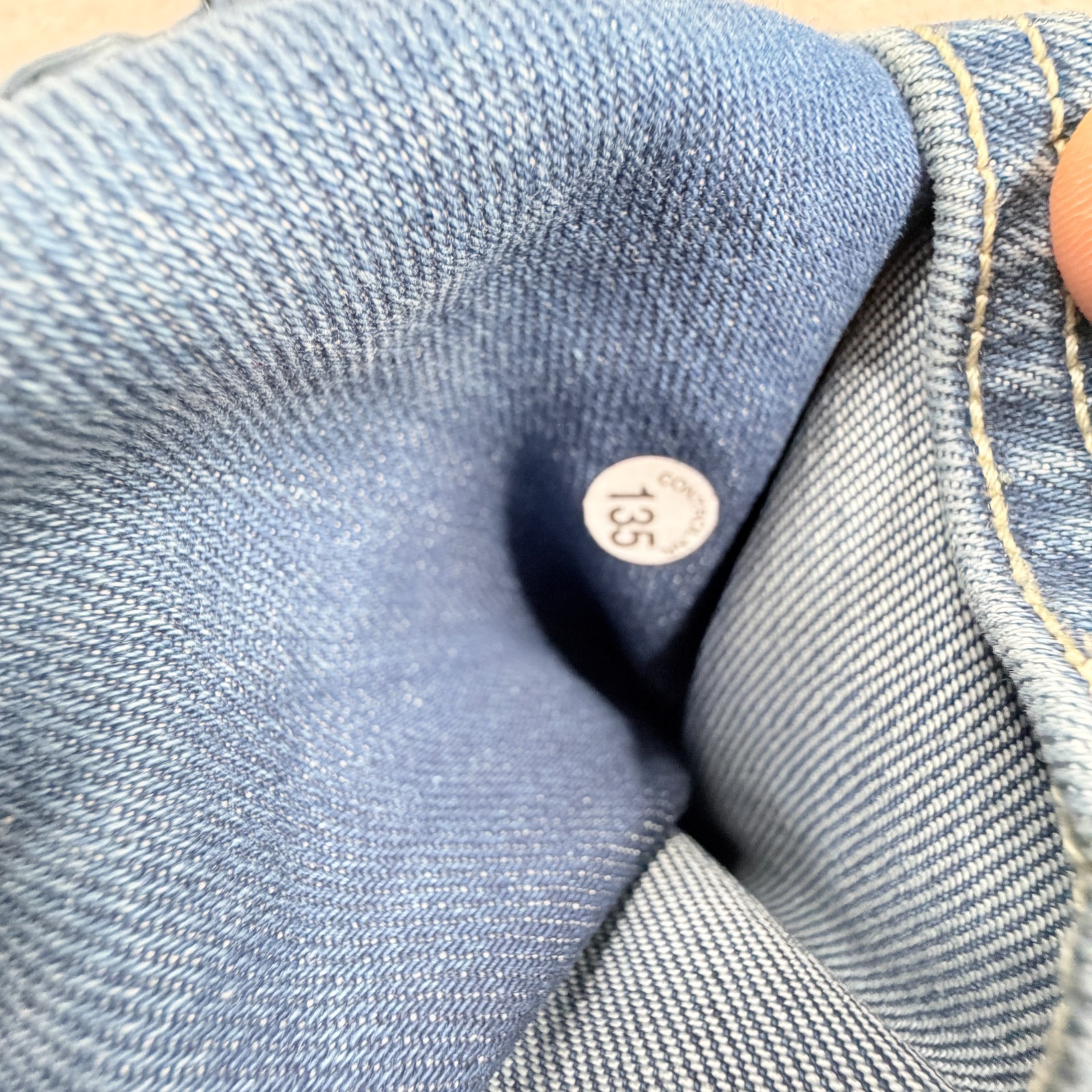 Edun Mens Jeans 34 x 29 Blue Button Fly Straight Waist Drawstring