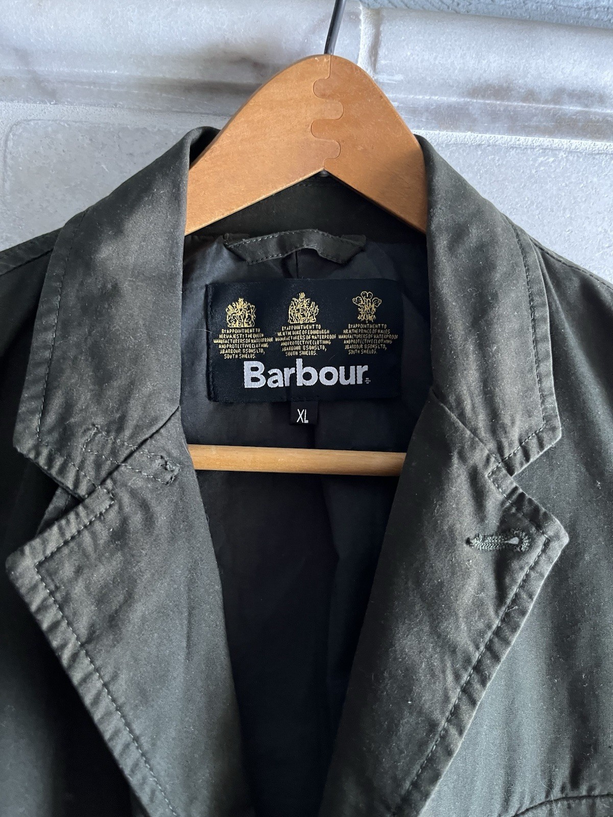 Barbour Field Jacket XL 46 Unlined Unstructured Green Men’s