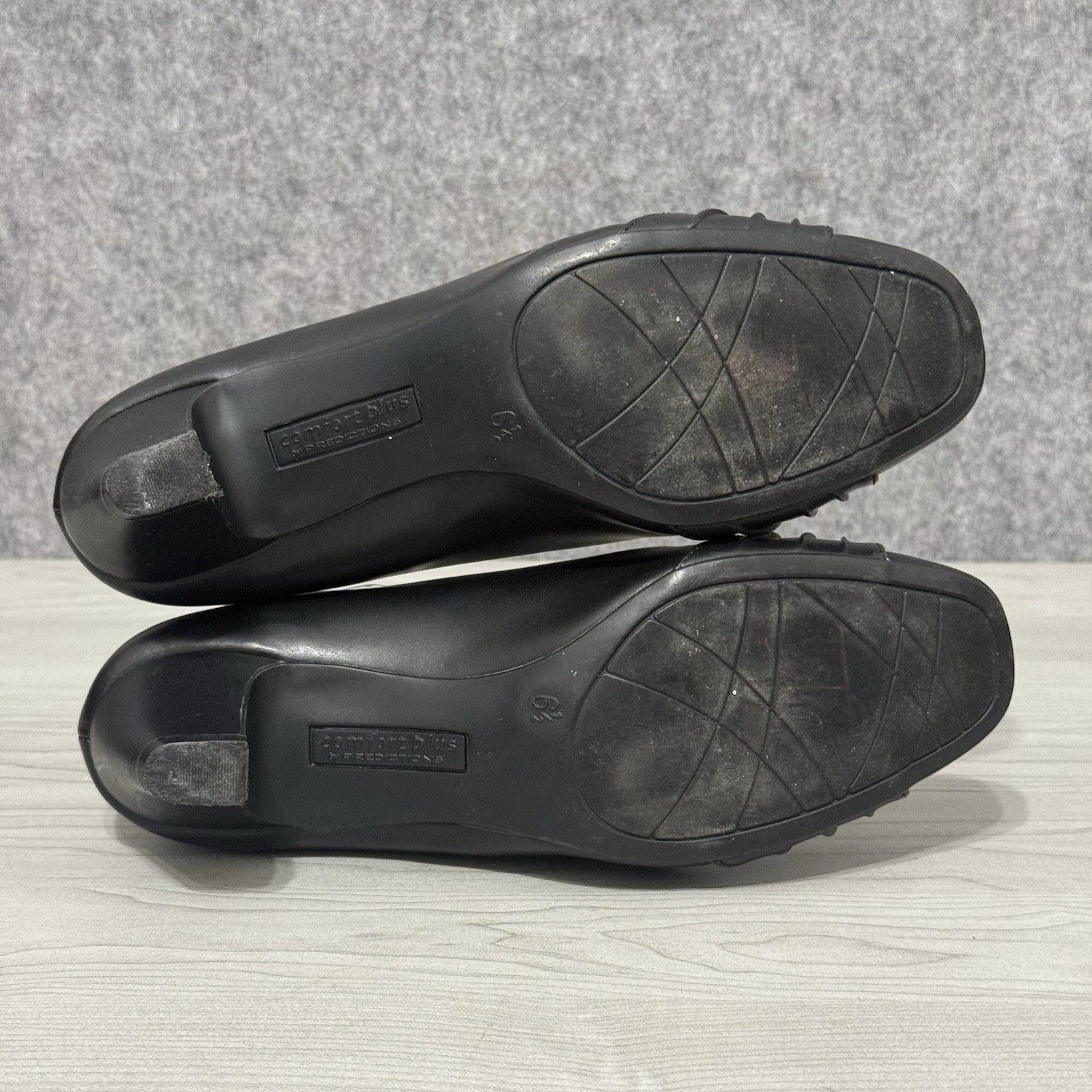 Comfort Plus by Predictions Black Low Heel Pumps Women’s Size 6.5