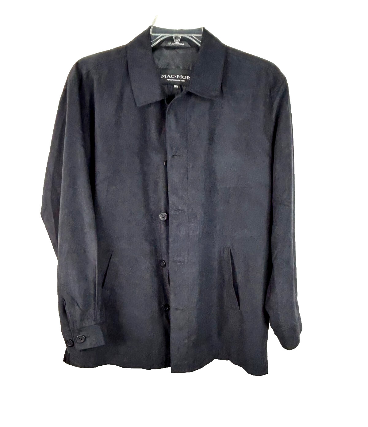 Mac Mor Men’s Black Button Up Jacket Size Medium Private Collection