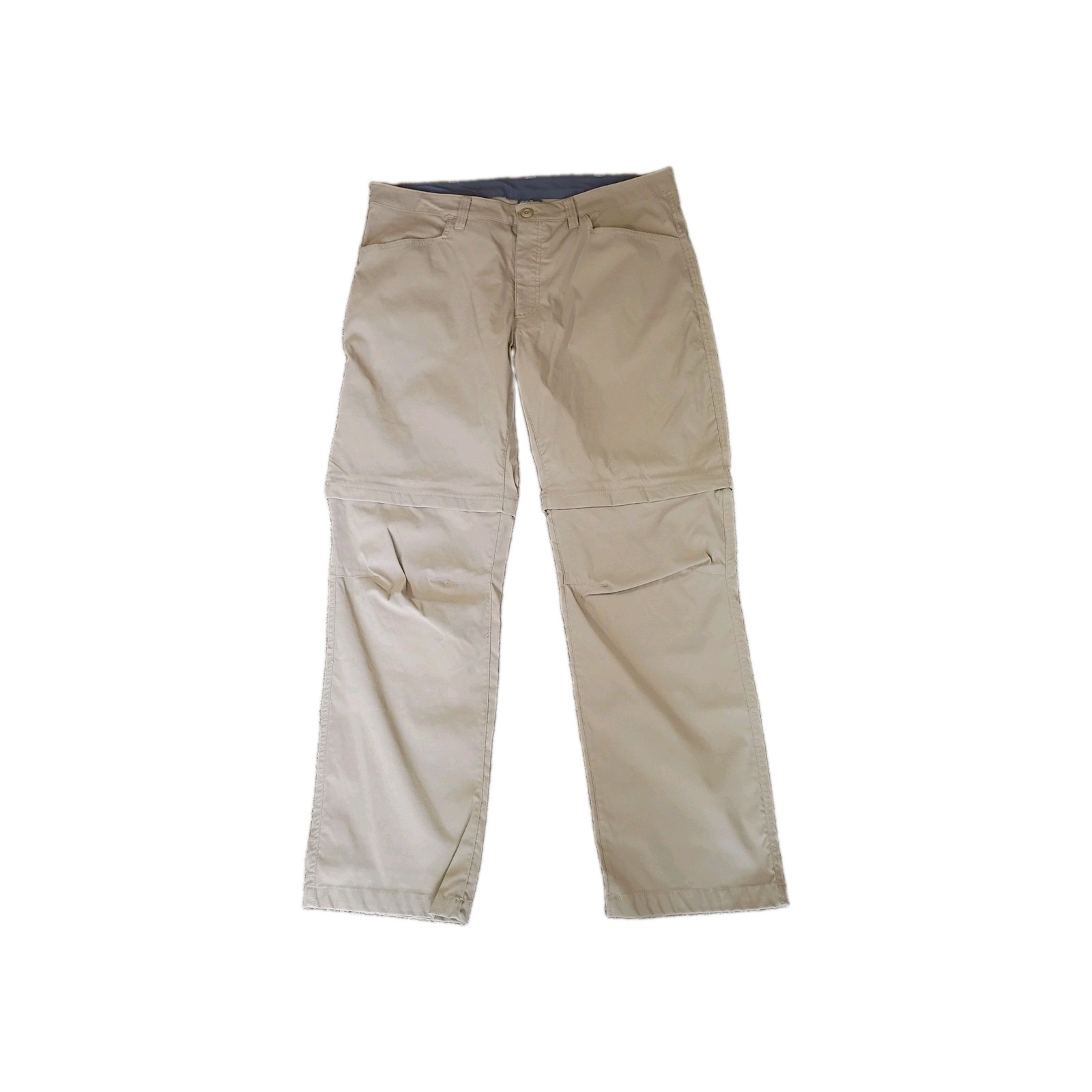 Eddie Bauer Men’s Beige Pants Size 38 X 32 Hiking and Convertible Zip-Off Legs