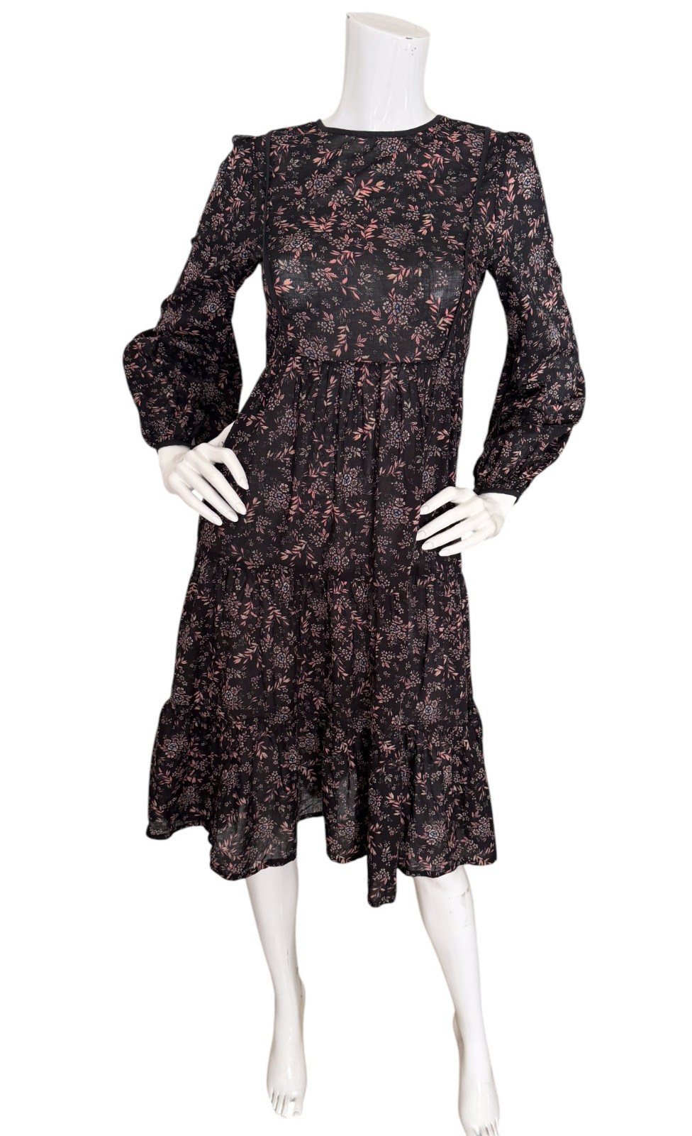 Christy Dawn Tallulah Tie-Back Midi Dress Wildblooms Floral Size XS
