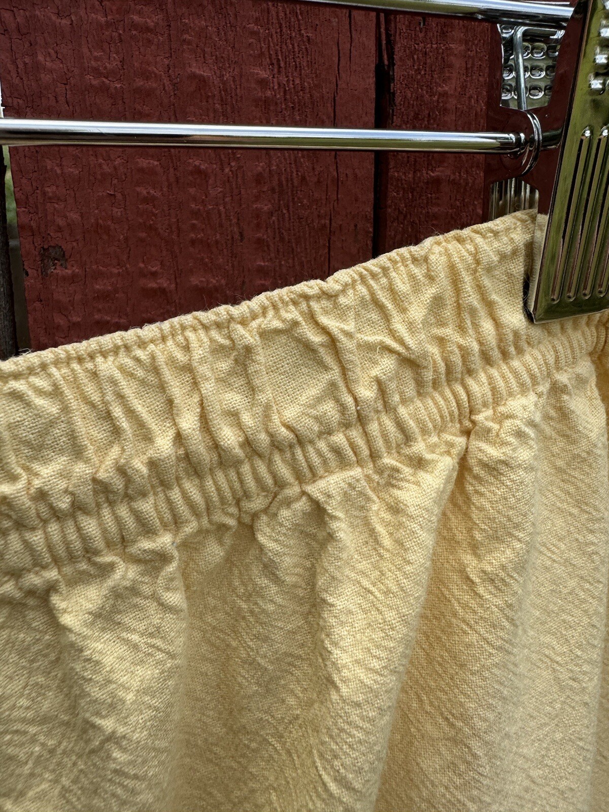 Classic Elements Butter Yellow Capri Pants Summer Vacation 90s Y2K 100% Cotton