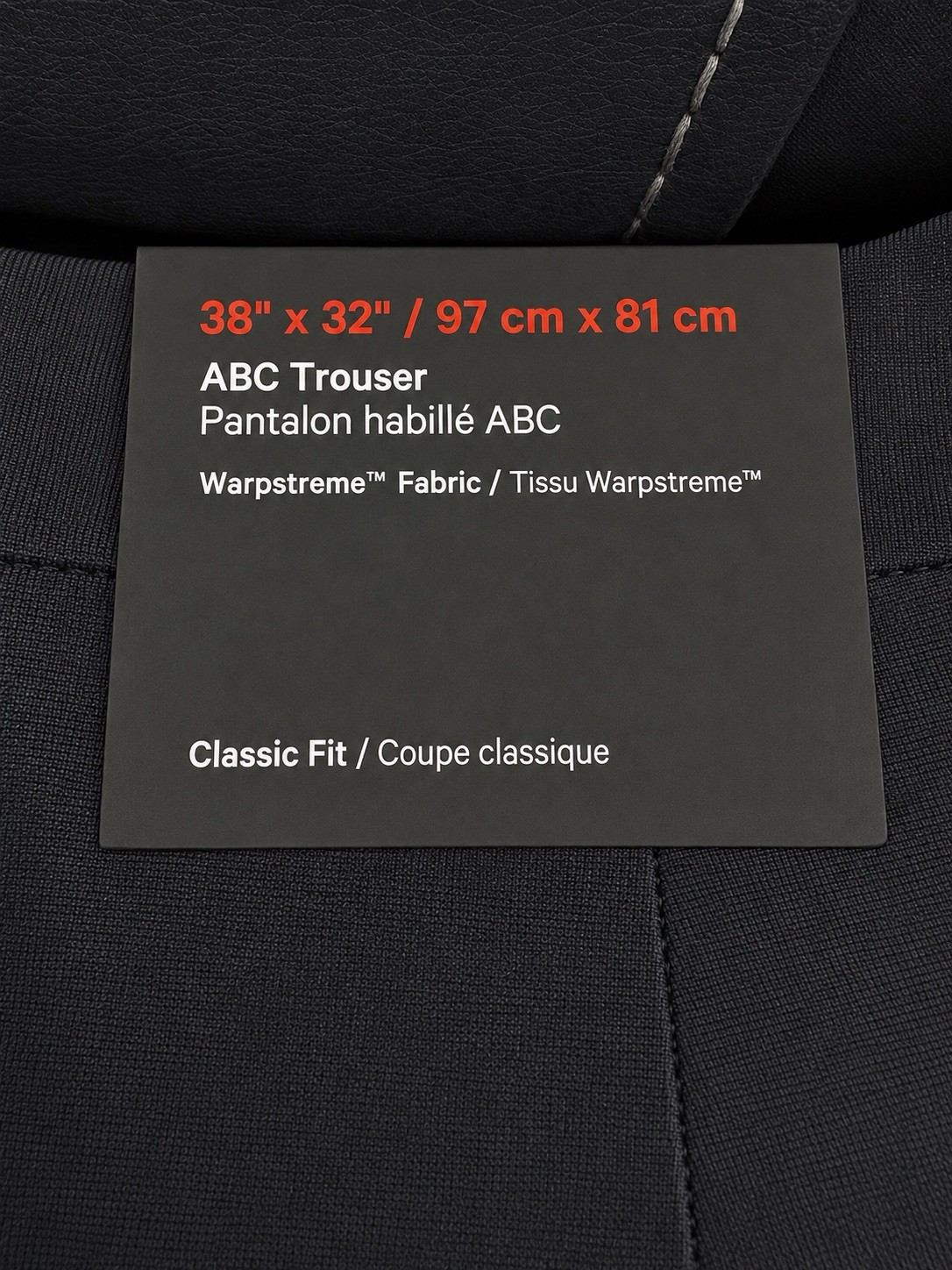 Lululemon ABC Classic-Fit Trouser Warpstreme Black 38 Straight Stretch