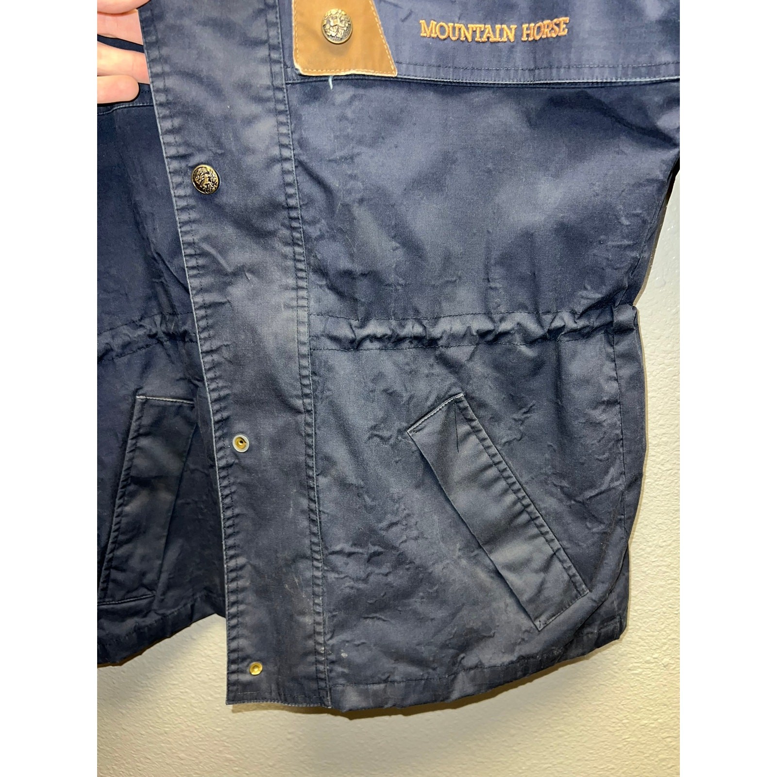 Vintage Womens Mountain Horse Jacket Techinal Riding Wear Blue VTG Small