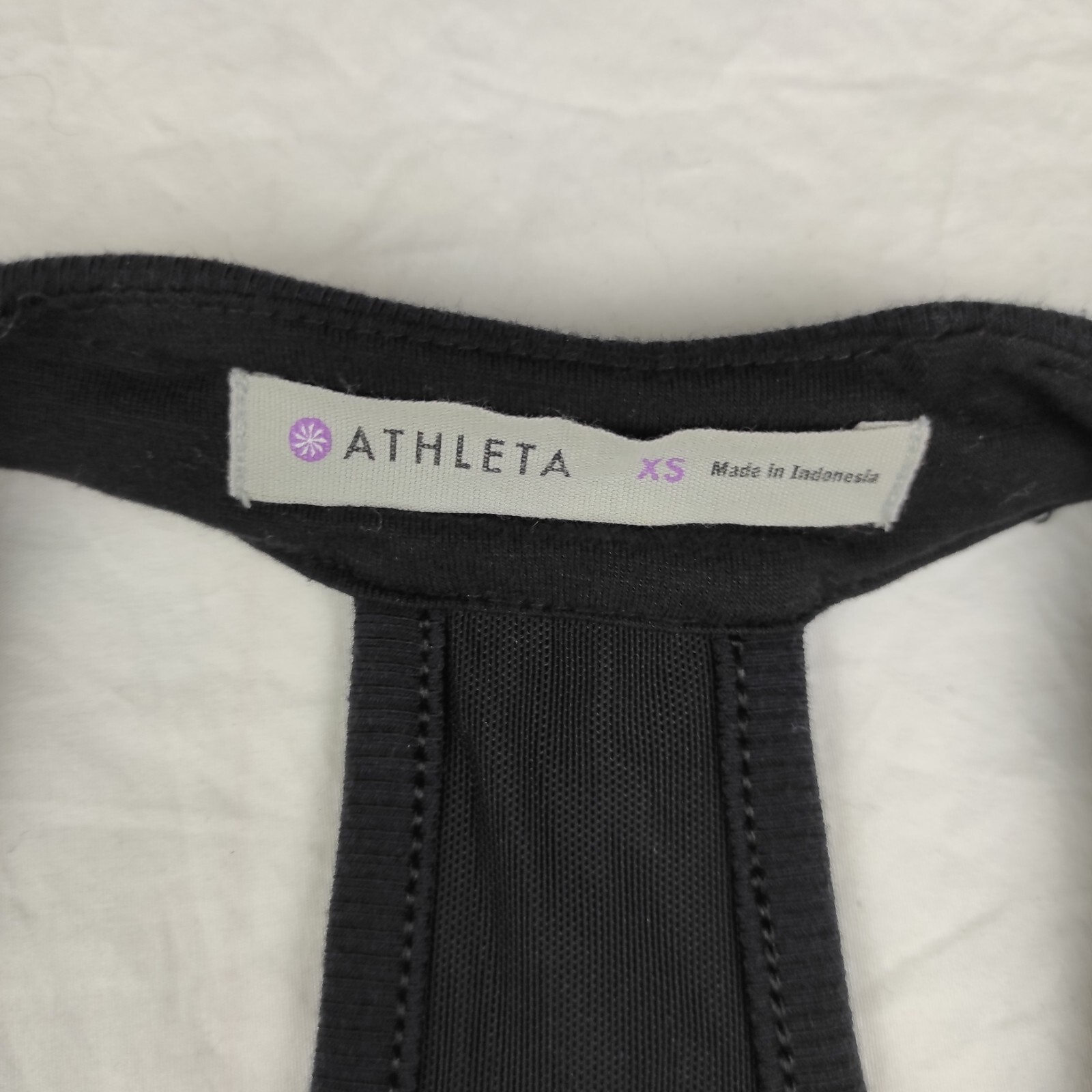 Athleta Sz XS Racerback Dress Black Athleisure Womens Polyester/Rayon