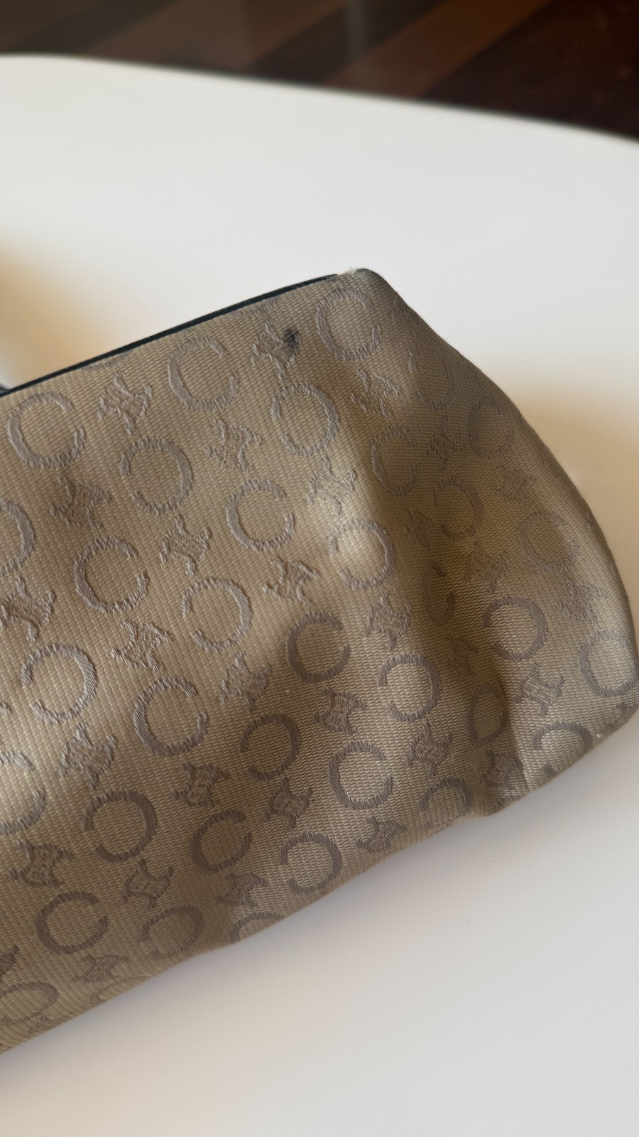 Celine Macadam Triomphe Monogram Baguette Shoulder Bag Vintage