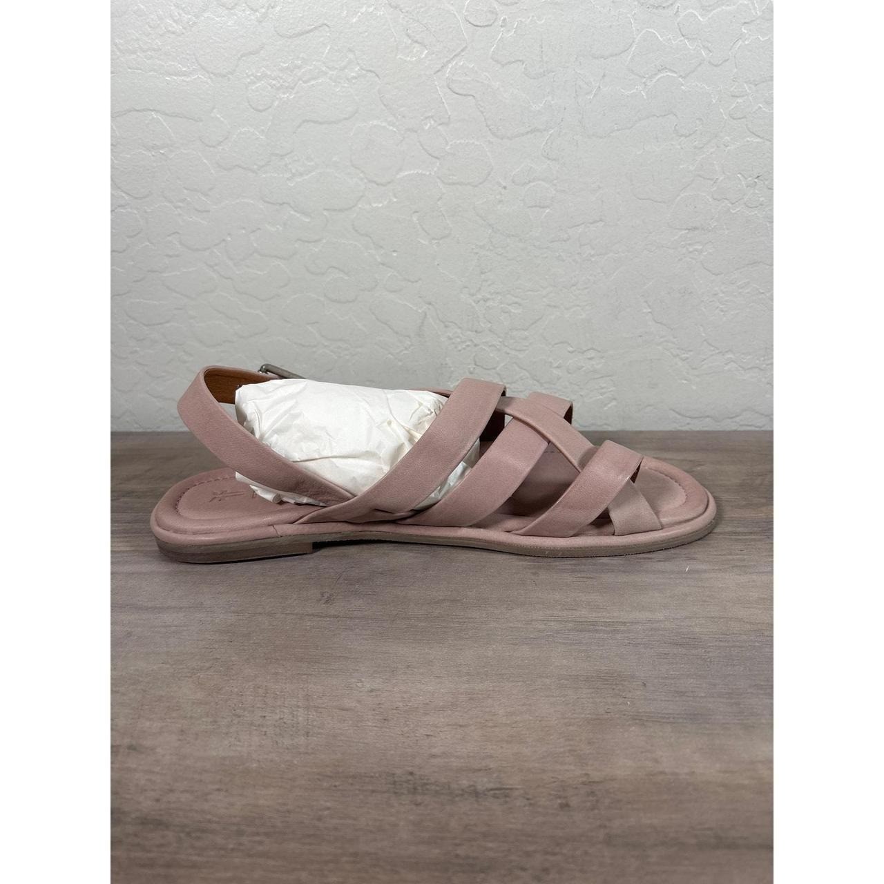 Frye Tait Softy Criss Cross Lilac Leather Sandals 9.5 M Strappy Slingback