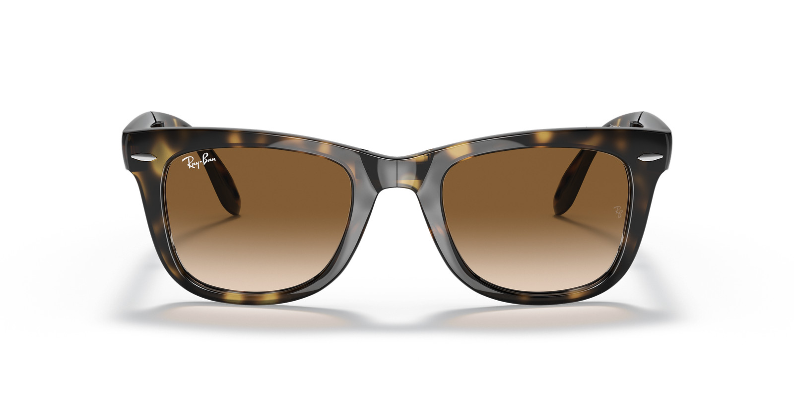 Ray-Ban Wayfarer Folding Classic Light Havana/Brown Gradient 50 mm Sunglasses