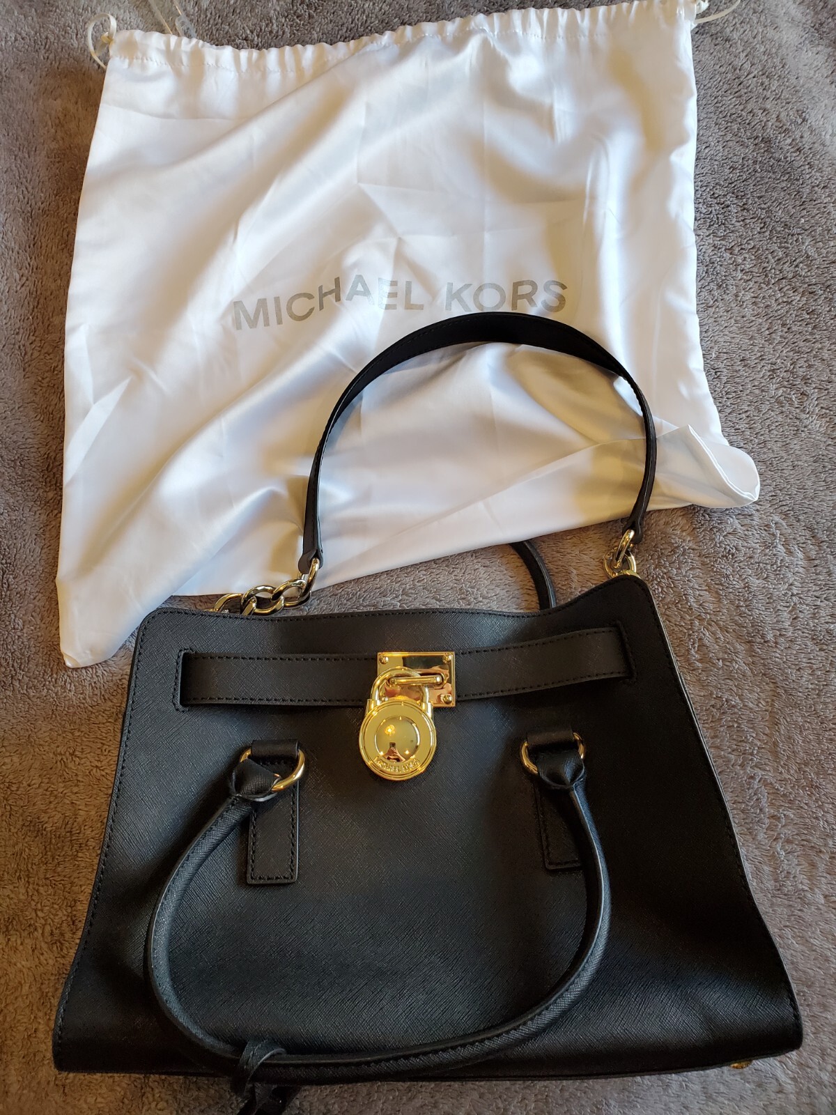 Michael Kors East West Hamilton Leather Purse