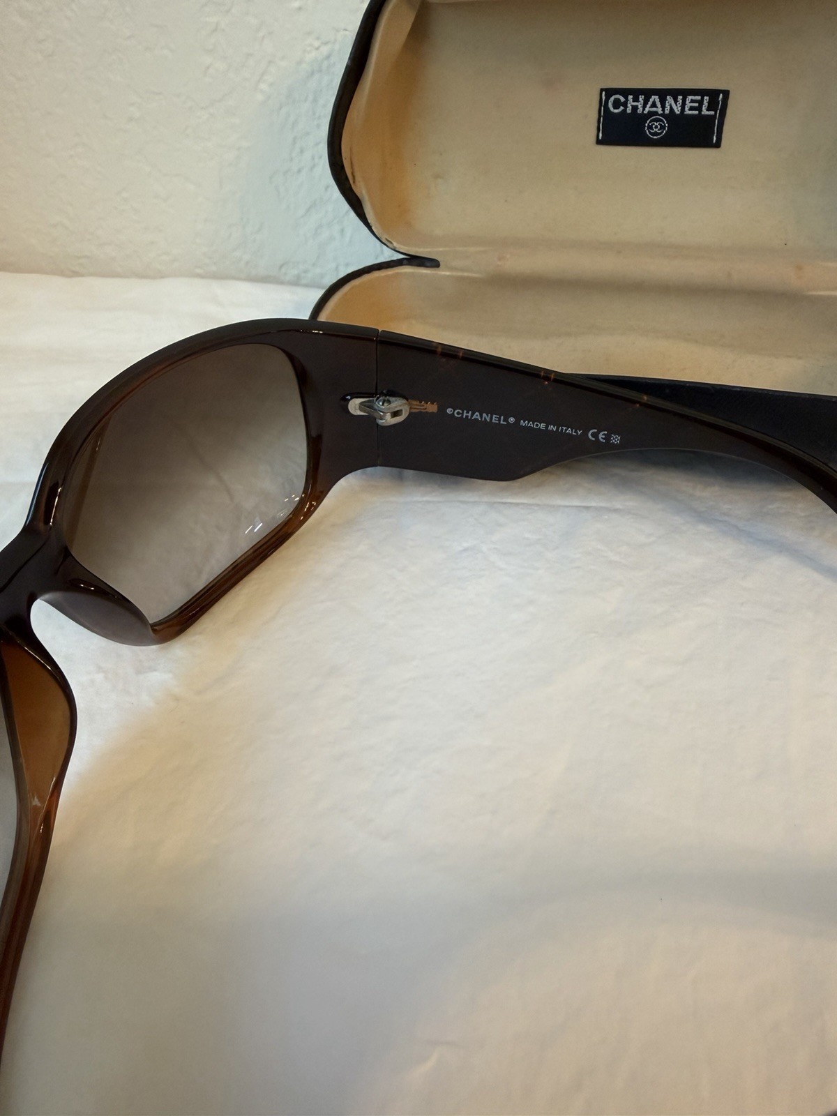CHANEL 5080-B C.830/13 Oversized Brown Gradient Tinted UV400 Sunglasses 125mm