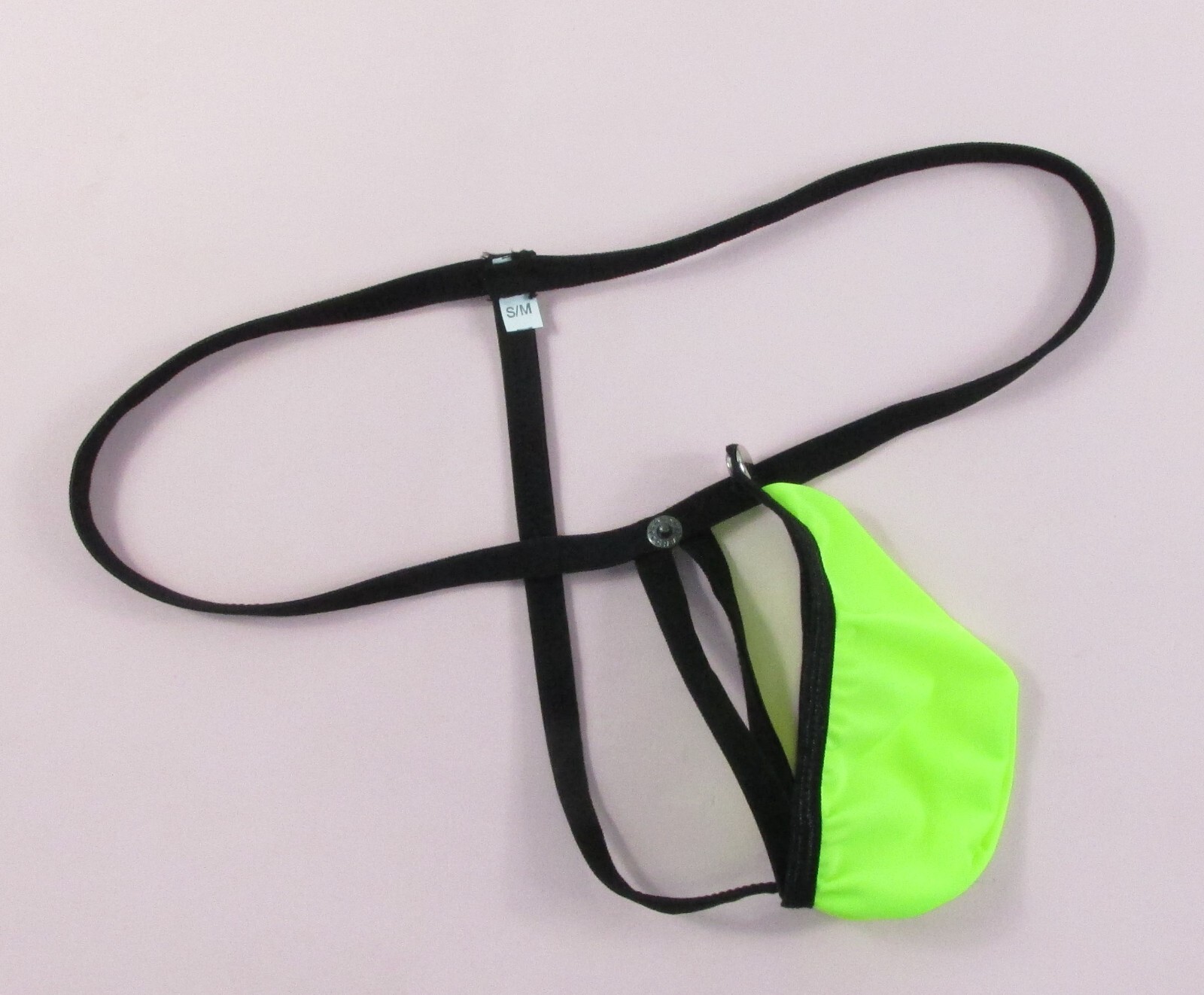 K226 G2262 Mens Sexy String Thong Pouch Snap Closure Open Soft Smooth Silky