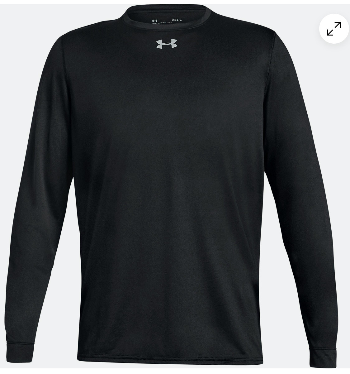 BRAND NEW Men’s Under Armour Locker Tee 2.0 BLACK Long Sleeve Shirt SIZE LARGE