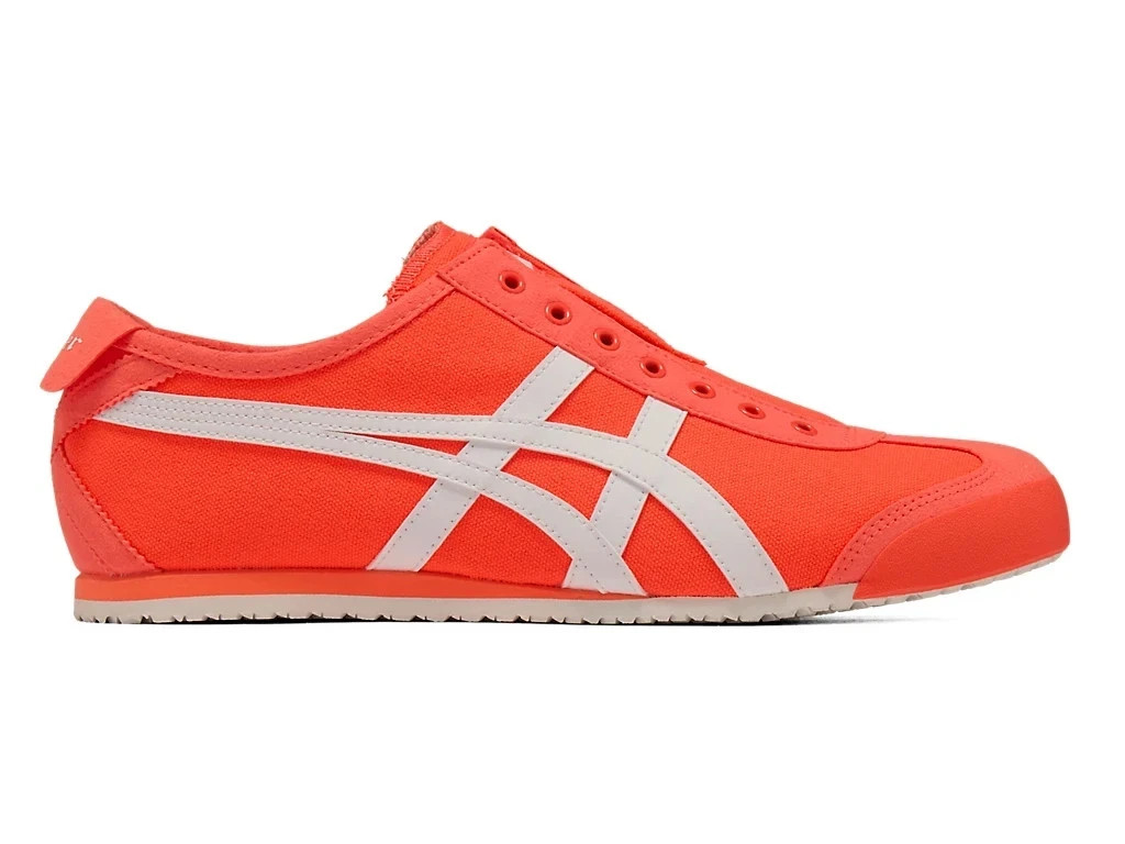 Onitsuka Tiger MEXICO 66 SLIP-ON FLASH CORAL / WHITE 1183A360 702 UNISEX NEW!