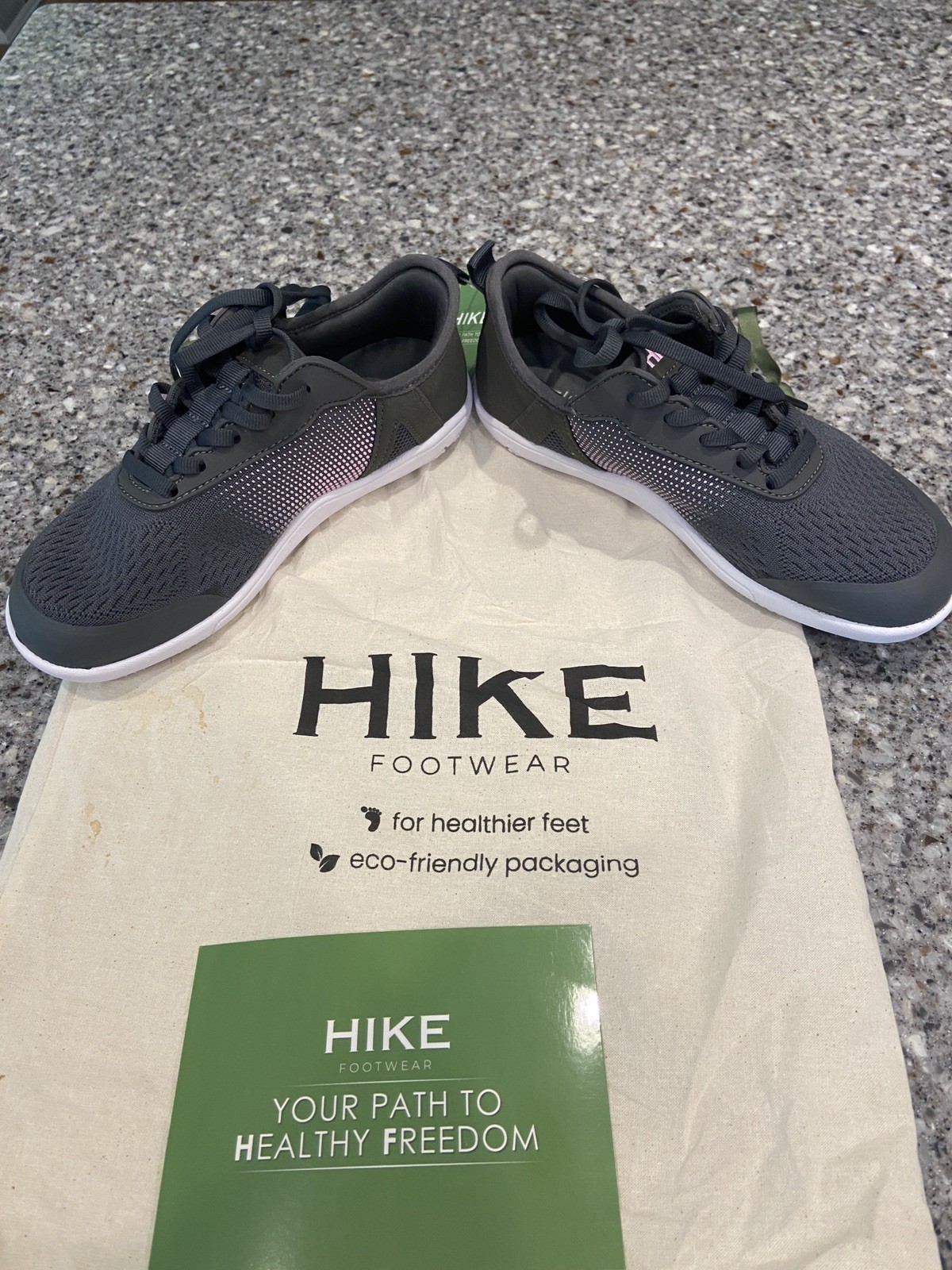 Hike Footwear Dark Grey Womens 6 HF Stride Sneakers Walking Shoes