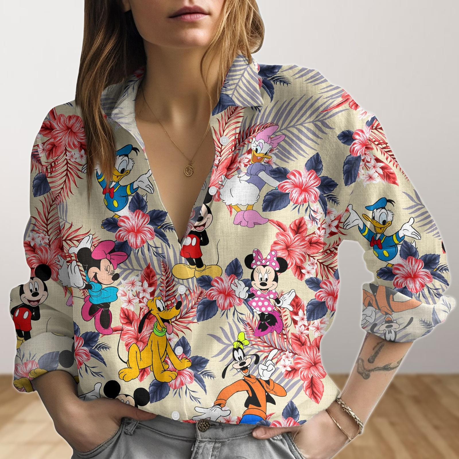 Mickey And Friends Shirt WDW Disney World Blouse