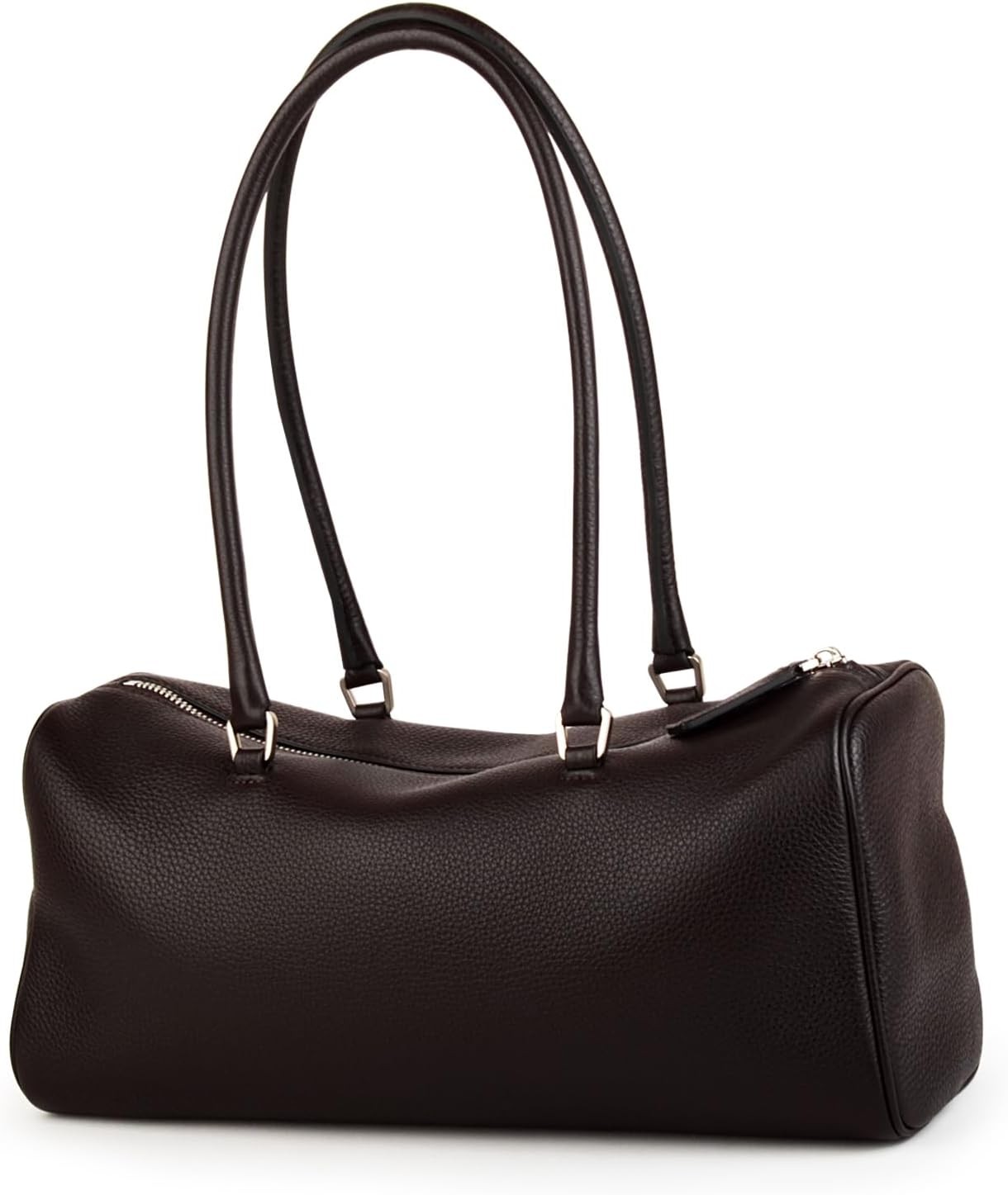 DONNAIN Premium Full Grain Leather Handbag Hobo Barrel