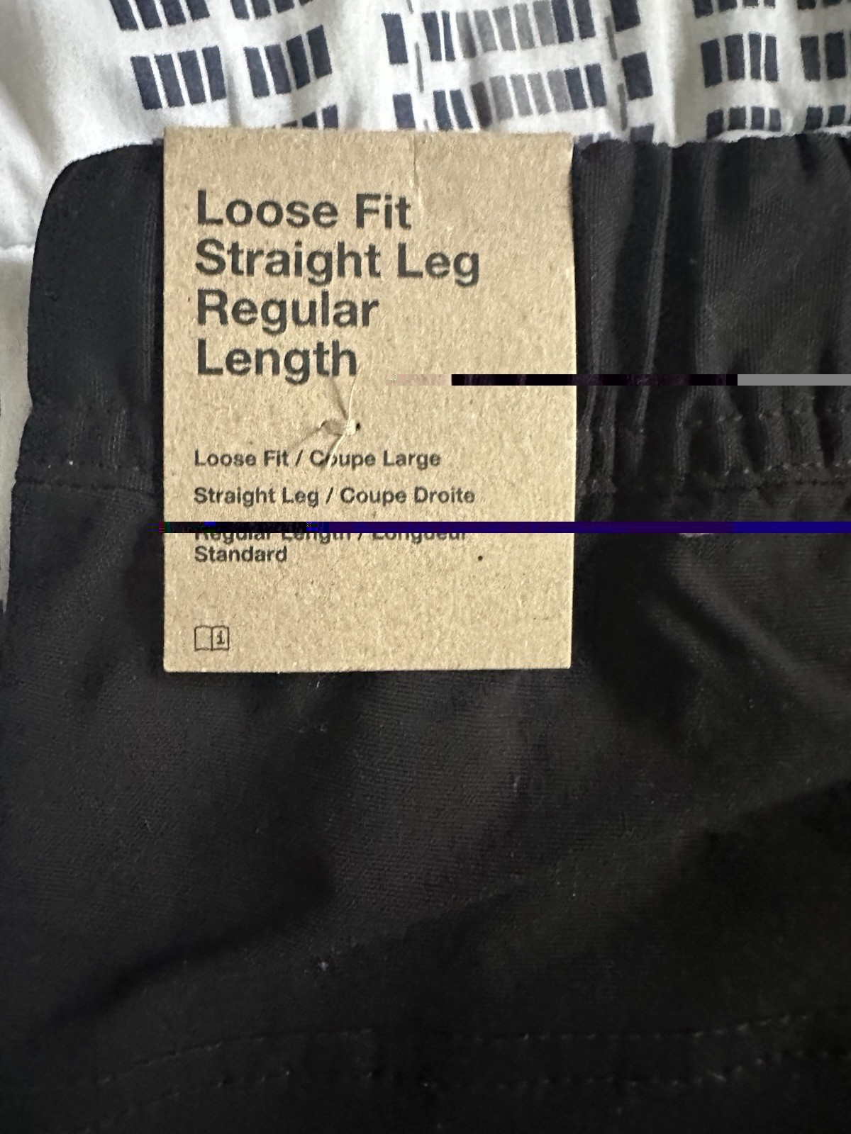 Nike ACG Black Cargo Pants Elastic Waist Drawstring Men’s L Loose Straight