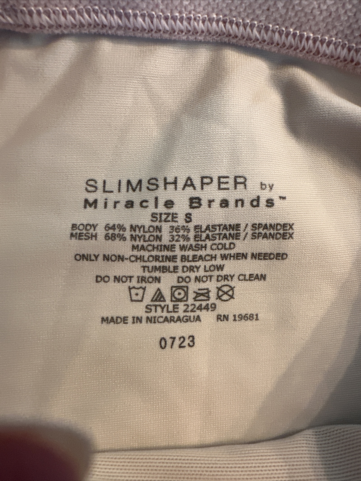 NewSlimShaper by Miracle Brands High-Waisted Tummy Tuck Thigh Slimmer Small Nude