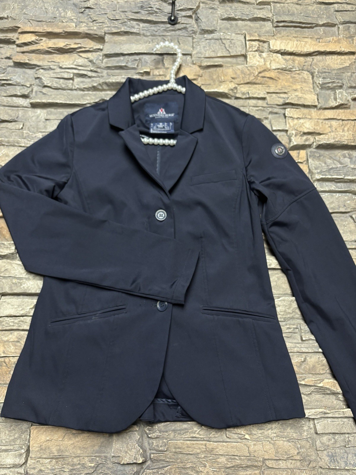 Mountain Horse Splendor Event Jacket Sz M Equestrian Blue Competition
