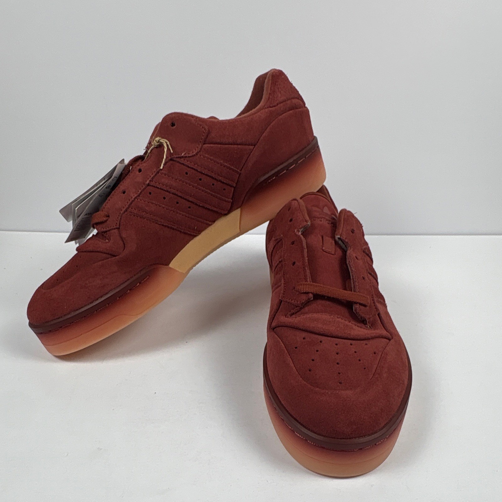 adidas Rivalry Lux Low Men size 12 Low Top Lace-Up Suede Sneakers Brown