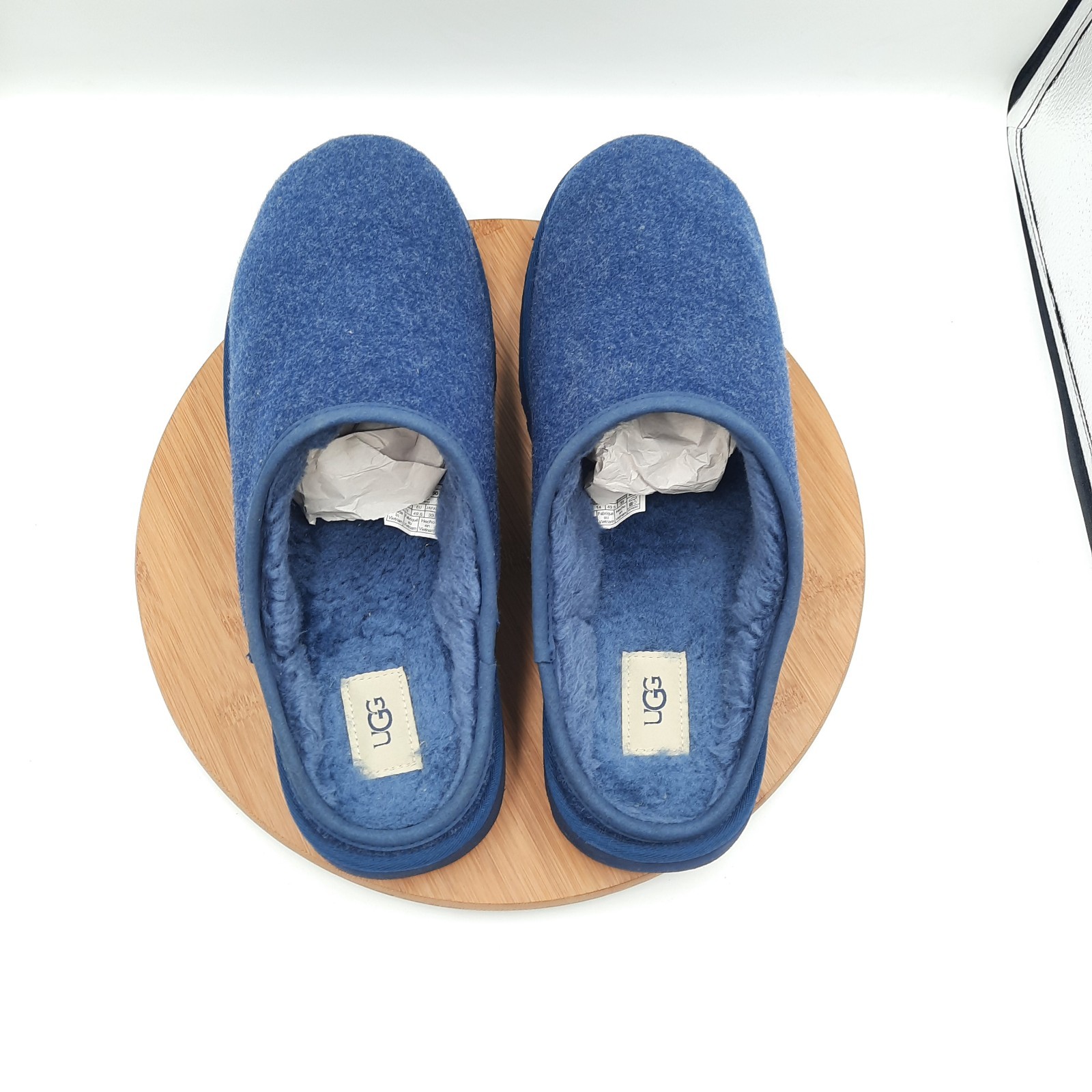 UGG Classic Slip On Mens Size 15 Slippers Deep Ocean Blue Suede Sheepskin