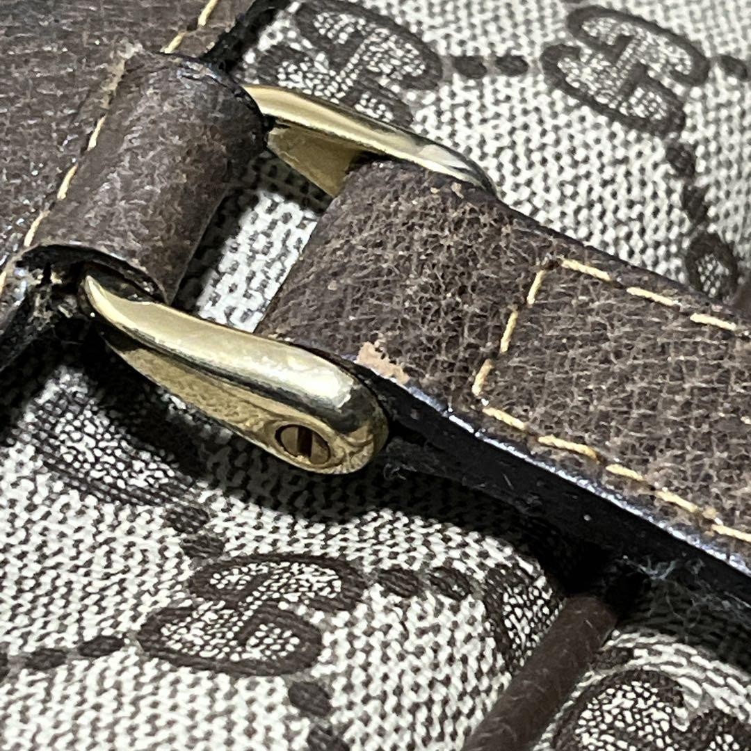 Gucci Mini Boston GG Supreme Web Stripe Handbag Beige Brown Auth rare limited