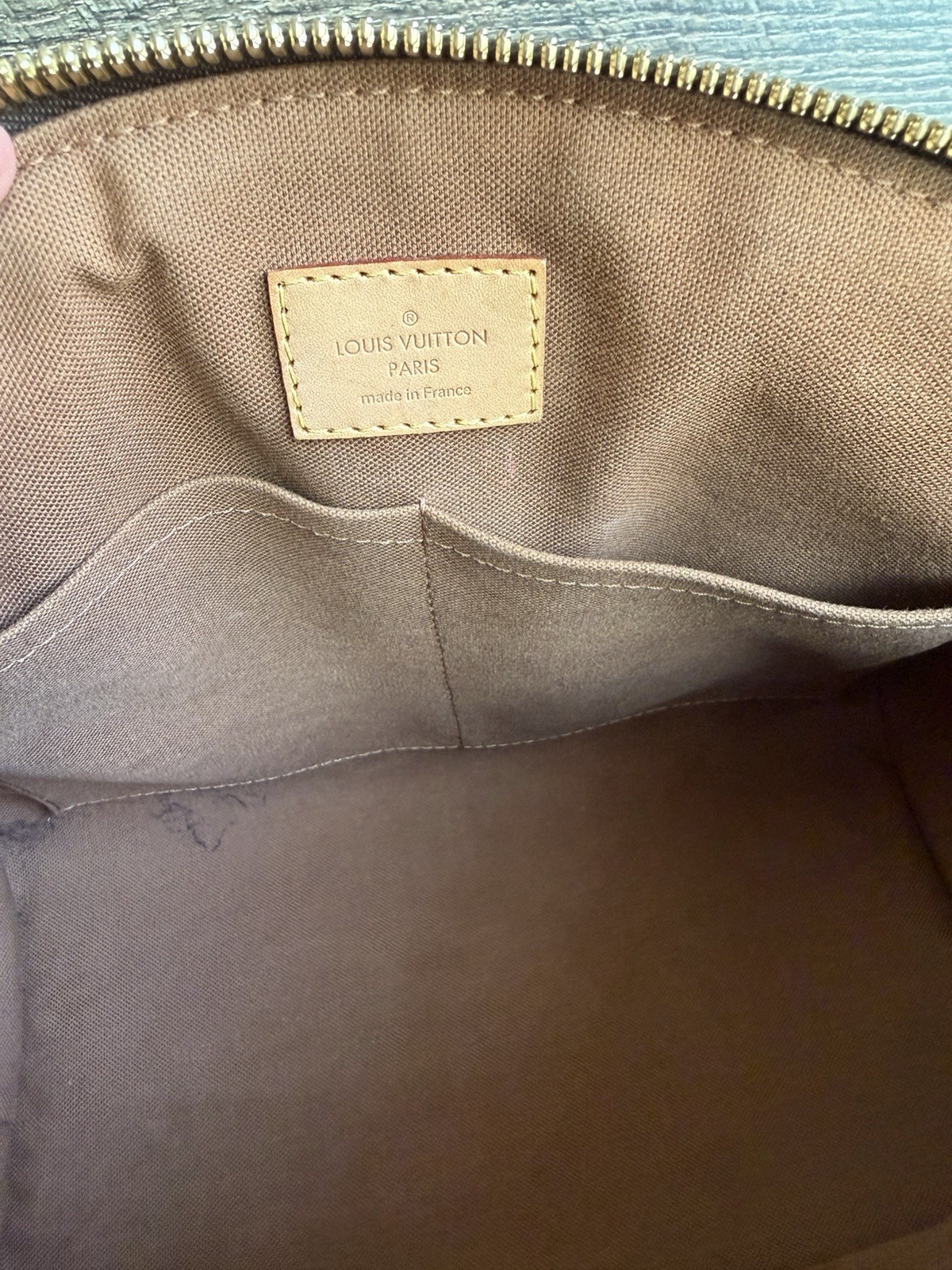 Authentic Louis Vuitton Tivoli PM Monogram Leather & Canvas Handbag Purse Tote