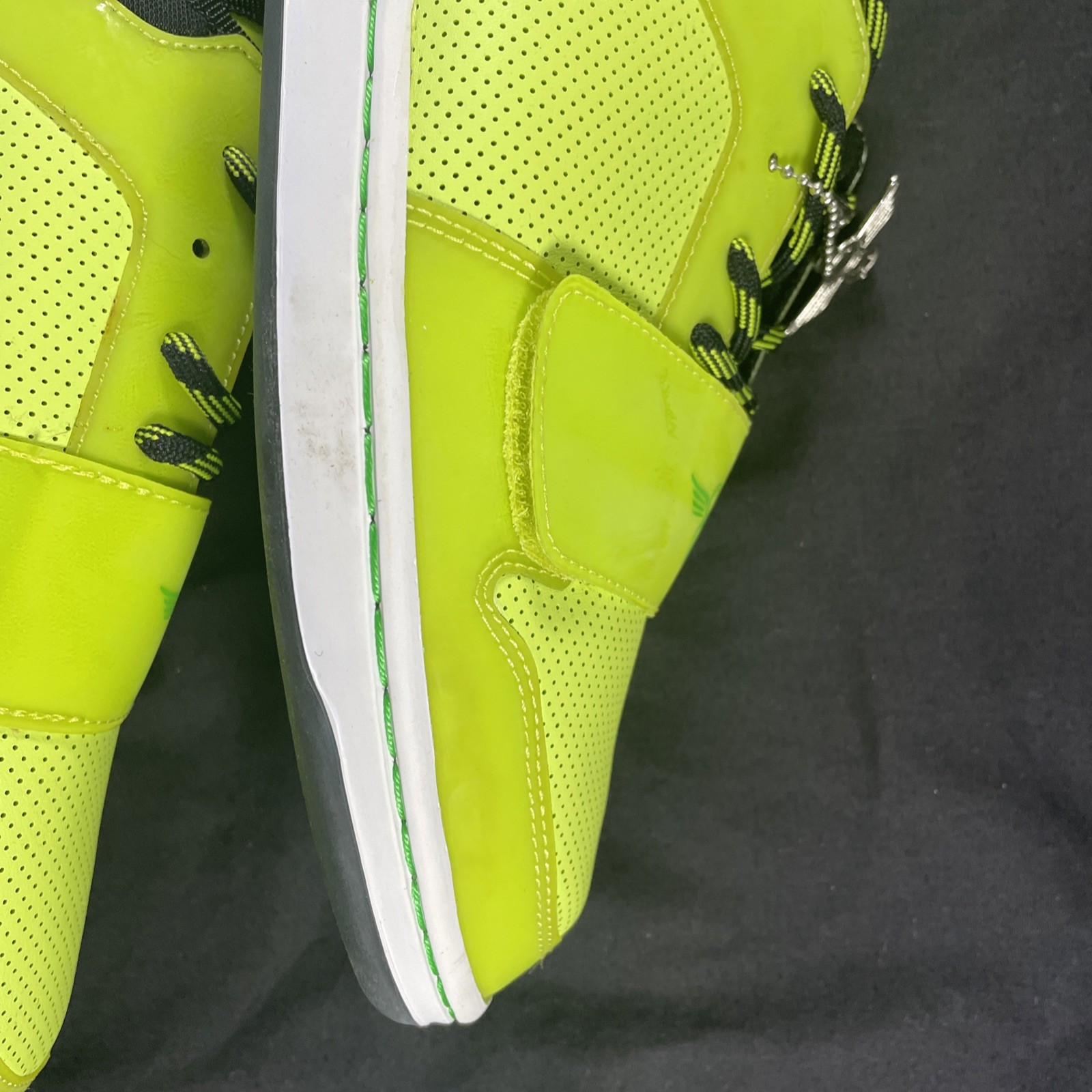 Creative Recreation Cesario Lo Men’s Size 9.5 Neon Green Yellow Shoe Black Kush!