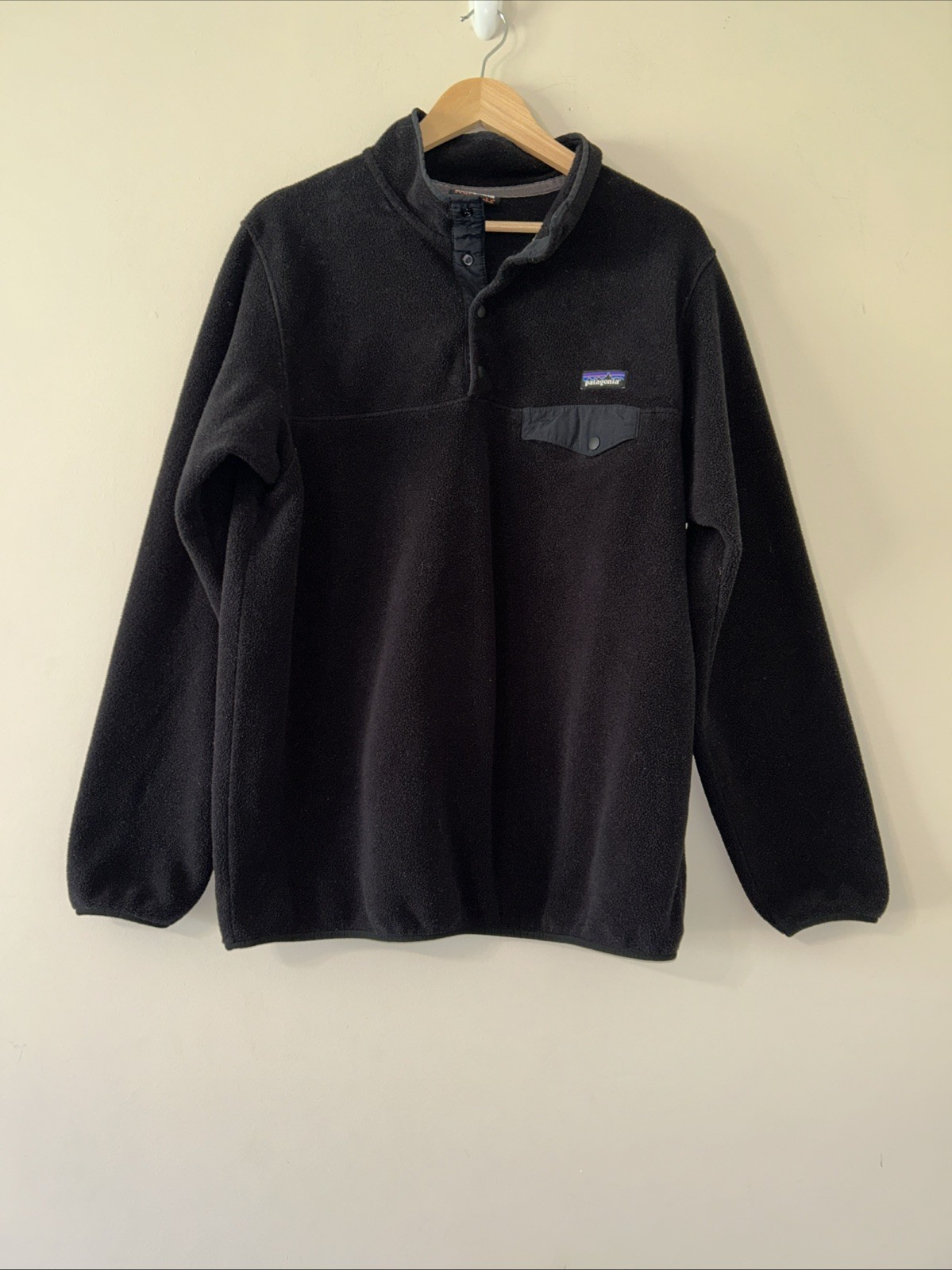 Patagonia Synchilla Snap-T Pullover Black Fleece XL