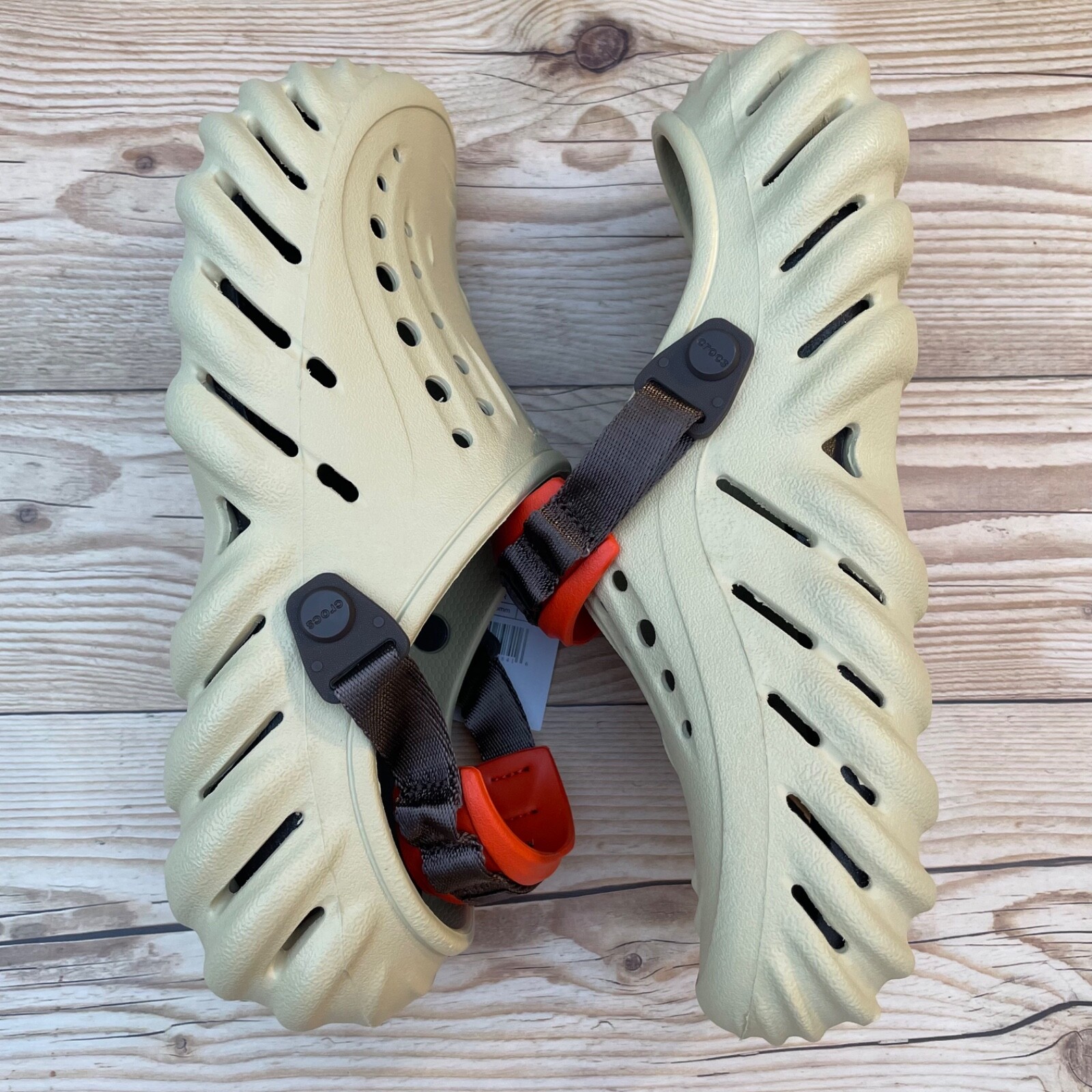 Crocs Echo Clog Beige/Brown/Orange Select-a-Size