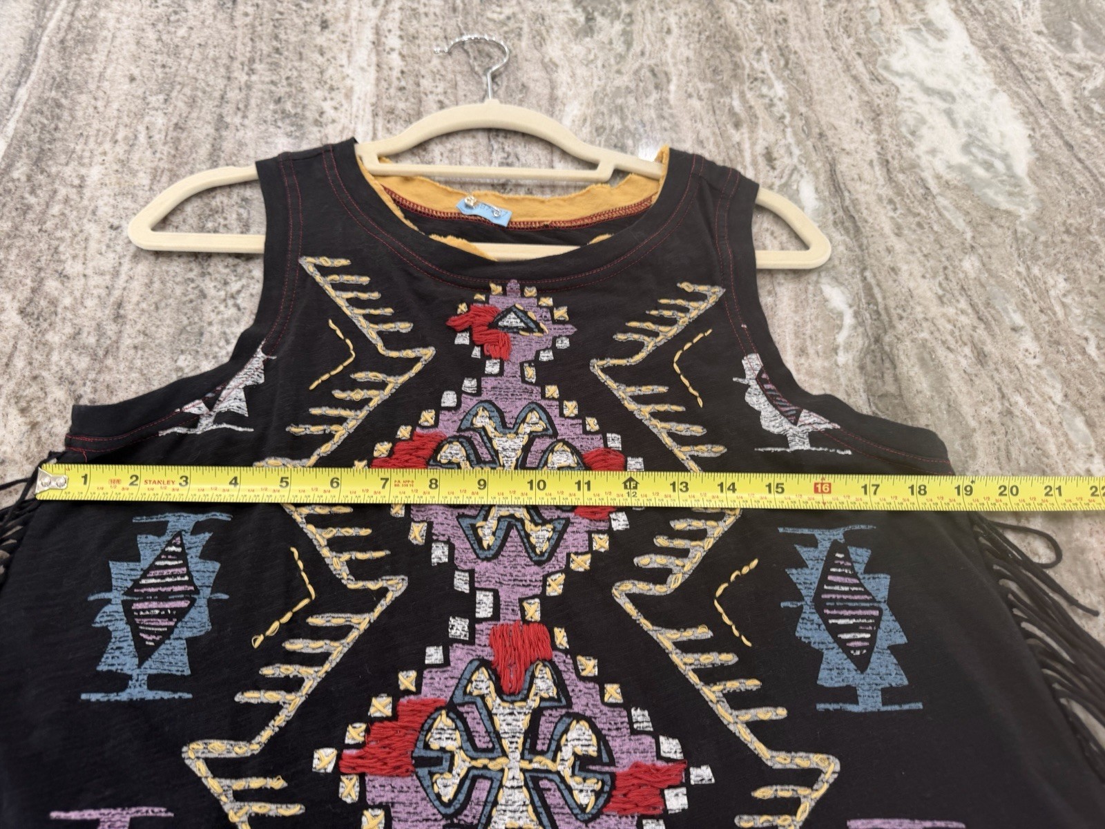 Double D Ranch Aztec Embroidered Tank Top – Medium