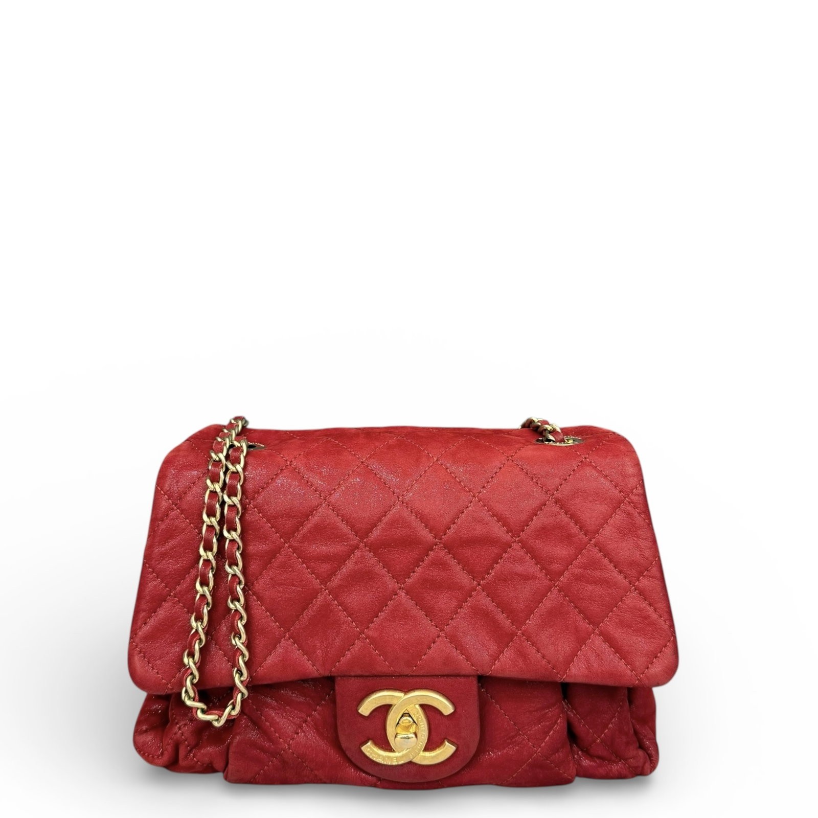 Chanel Quilted Flap Bag Red Calfskin (rg030926a2)