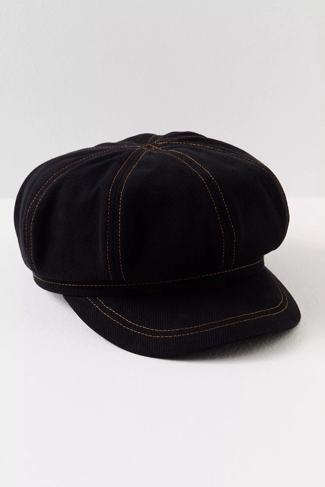 FREE PEOPLE Bowery Slouchy Lieutenant Cap Black NWOT $38