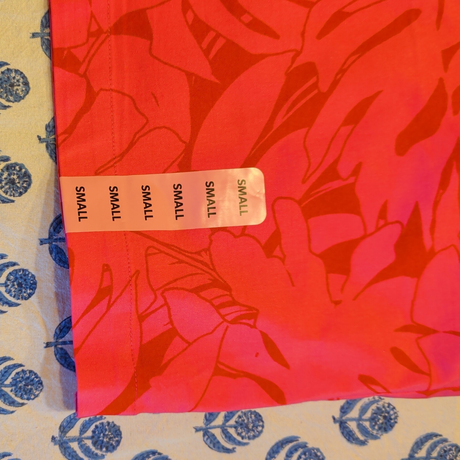 Rafaella Ladies Stretch Skort Size S Pressed Palms Carmine Rose