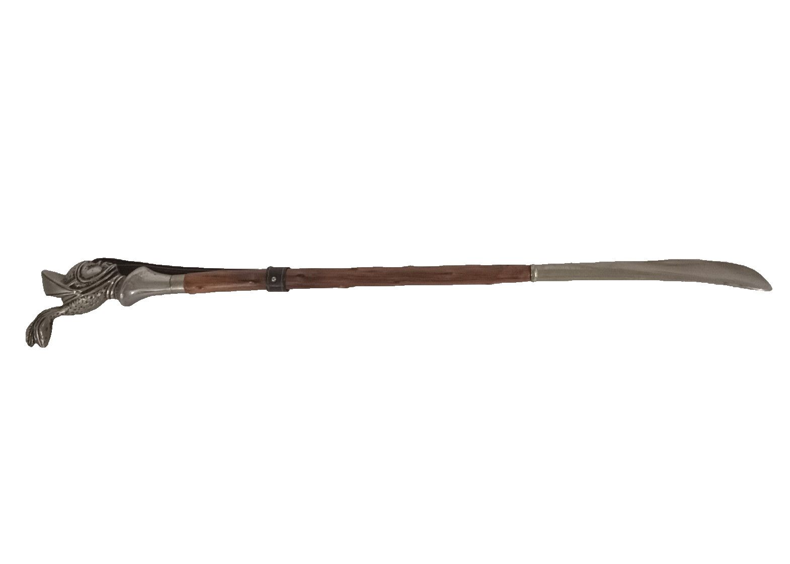 Vintage Pewter Handle Medieval Knight MCM Shoehorns 21″