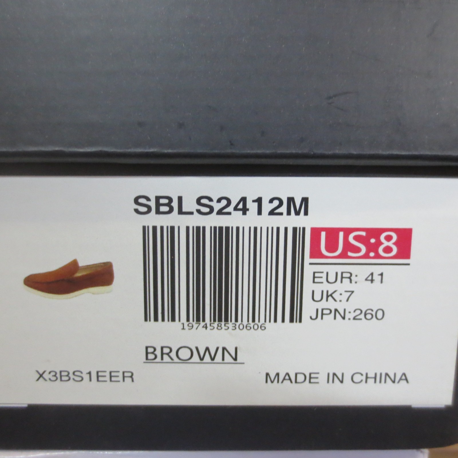 Bruno Marc Men’s Moccasin Shoes – Brown – US 8