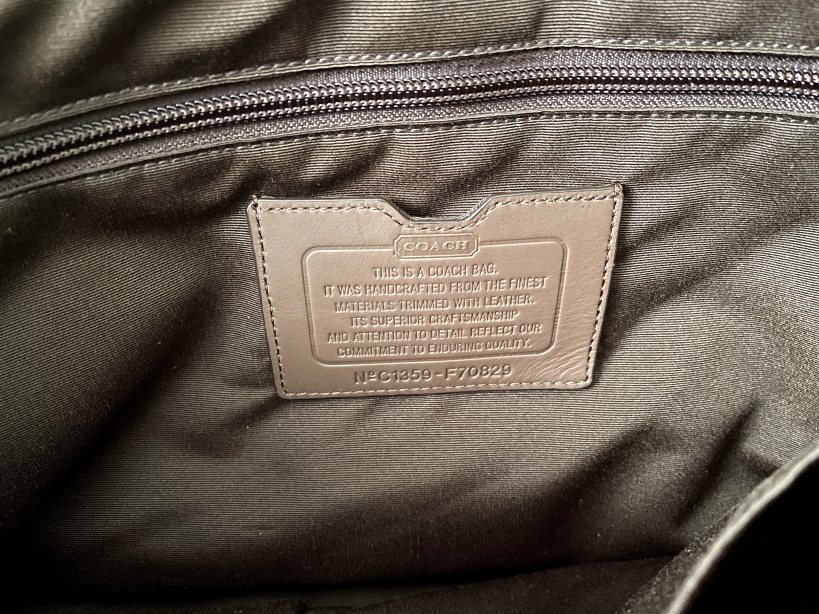 COACH Camden Canvas Brown Canvas Messenger Bag 70829-NICE