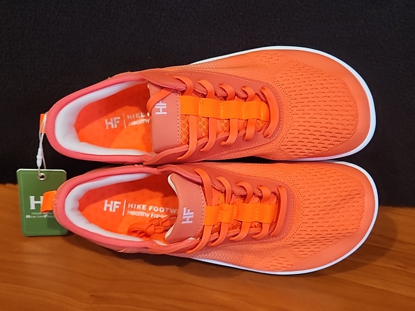 Hike Footwear HF Stride Orange Barefoot Sneaker Unisex womens Sz 9-9.5 EU 40