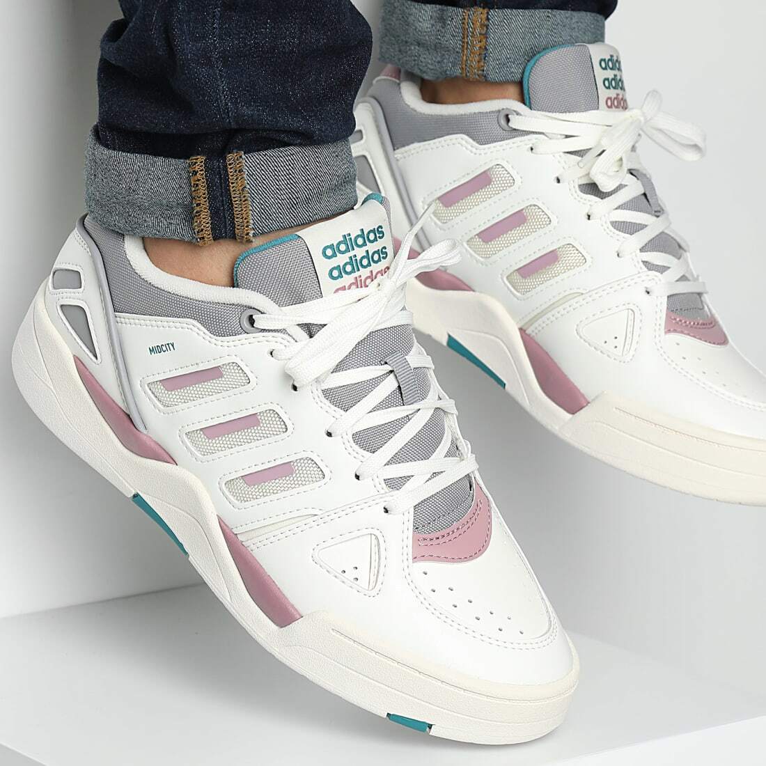 Adidas Men’s Shoes If6663 Midcity Low Sneakers White From 40 2/3 To 45