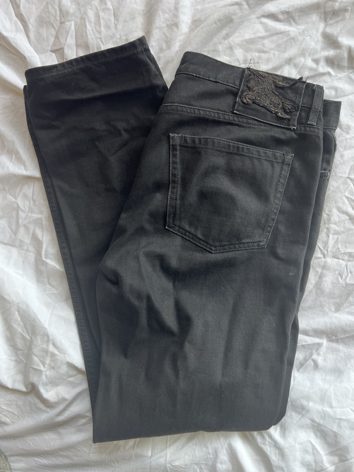 BURBERRY LONDON ‘Steadman’ Cotton Denim Jeans STRAIGHT LEG