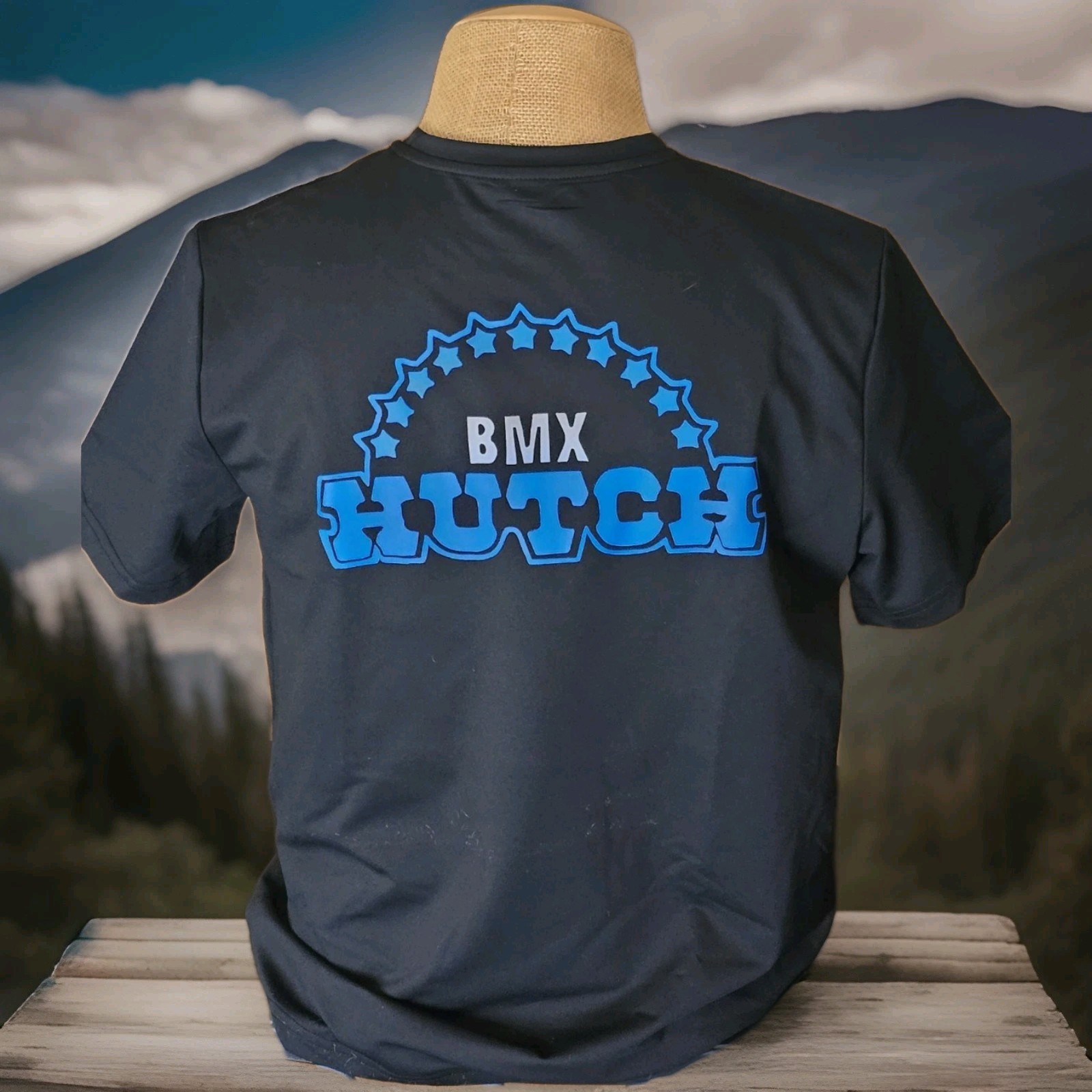 Hutch BMX Freestyle T-Shirt Size XL 2 Sided Logo New Trick Star Rad