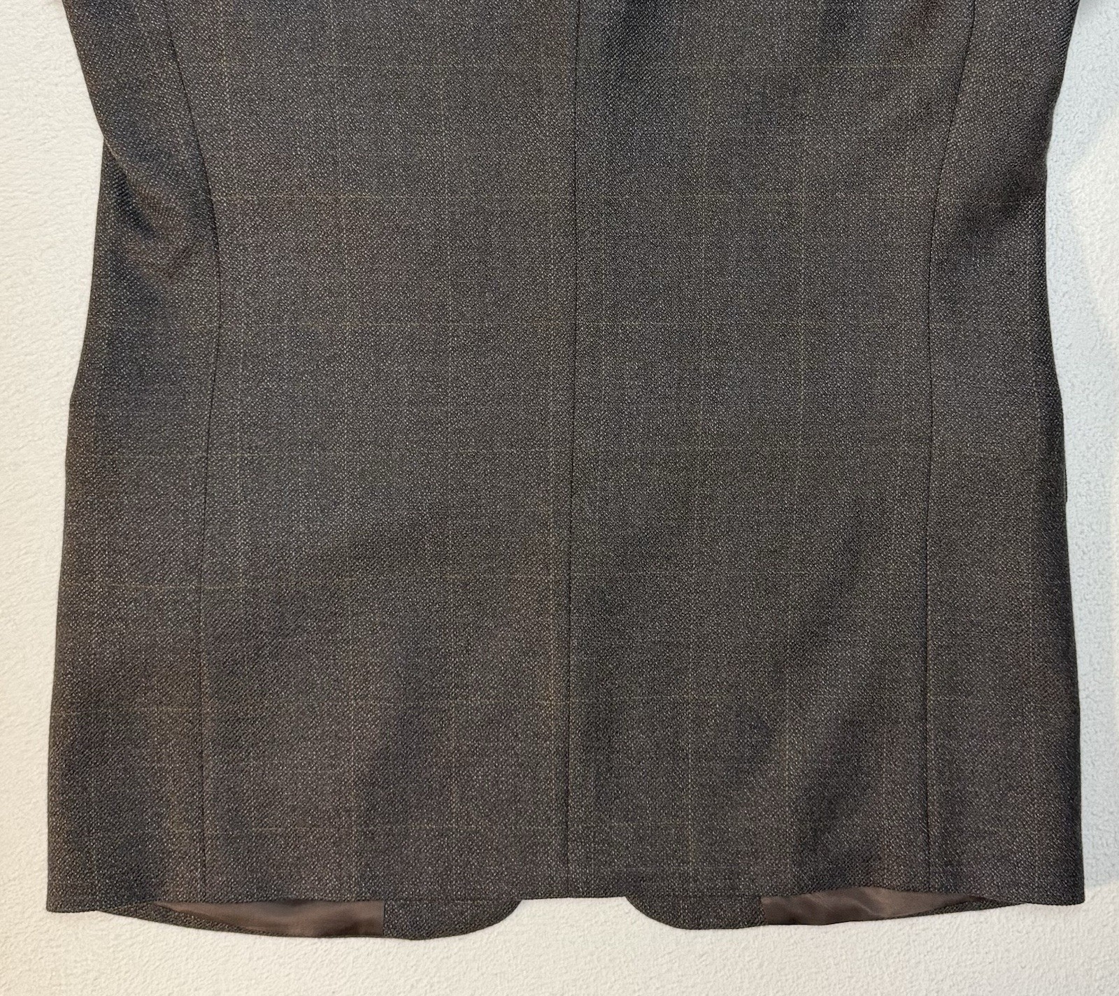 Stafford Executive Blazer Sz 40R Heathered Grays Tweed Wool & Cashmere Blend EUC