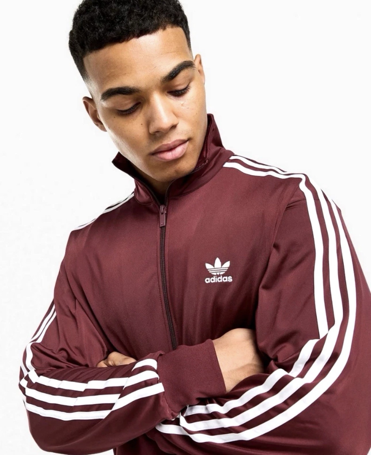 Adidas Classic Firebird Tracksuit Maroon Burgundy 2 Piece Set Authentic MSRP$150