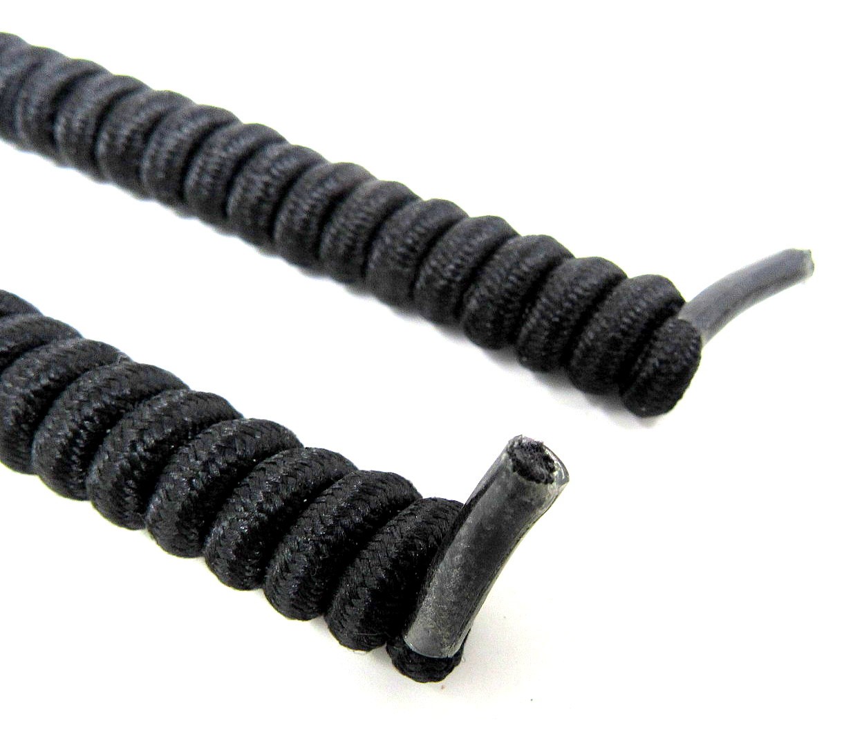 2 Black No Tie Spiral Laces Shoes Curly 6 to 28 inches No Headache Sun Visor 1y