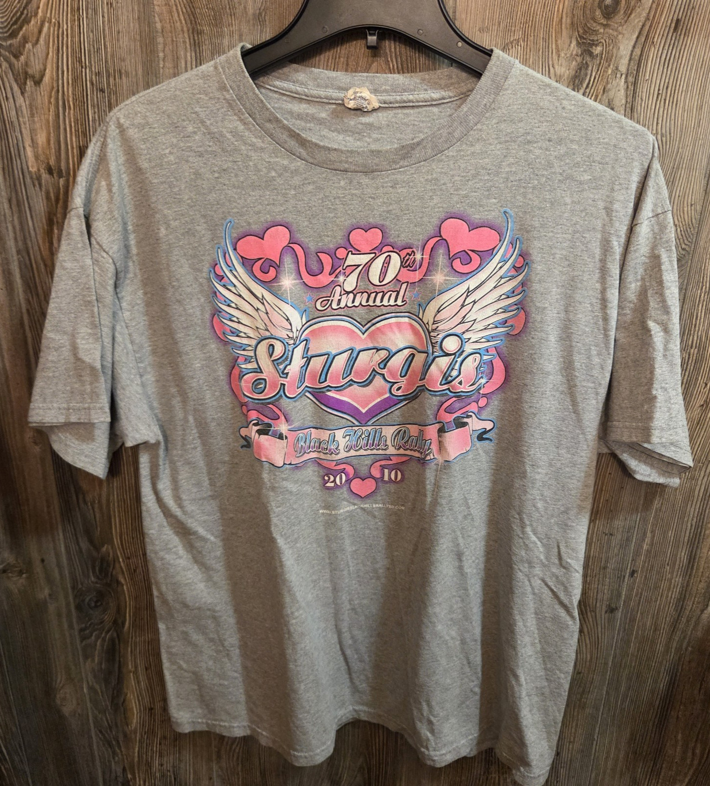 Sturgis Motorcycle Classic 2010 70th Biker Rally World Famous Sz XL T-shirt