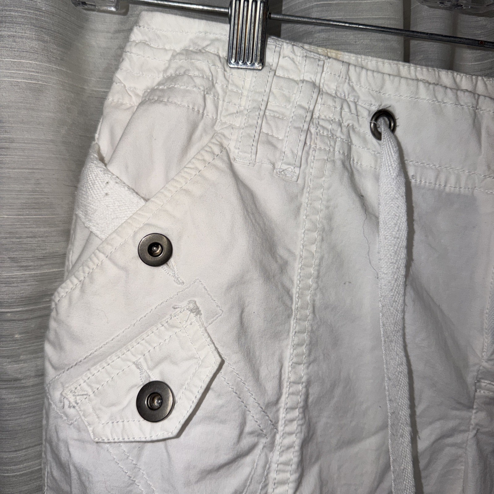 NWT Inc International Concepts Cargo Capri Pants Adjustable Hems Boho Size 6