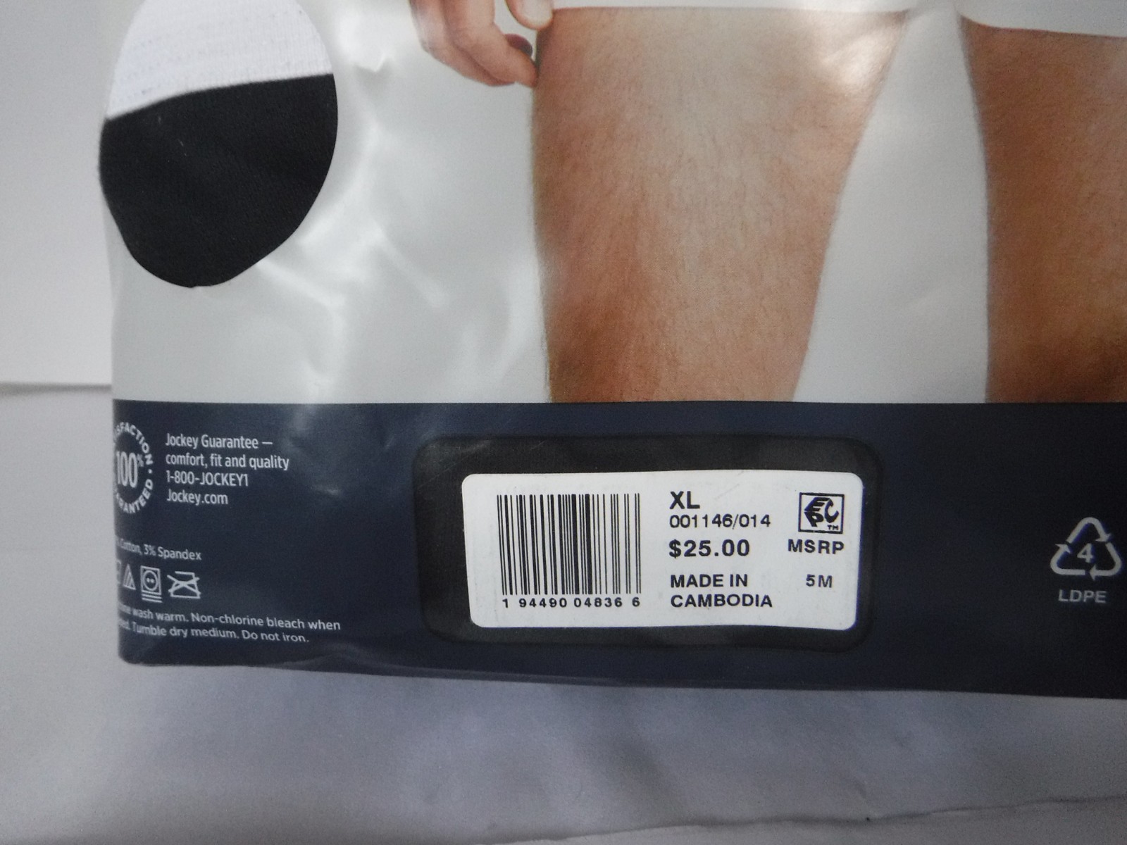 Jockey Mens Pouch 2 Boxer Briefs H Fly Design Black mix 1146 Classic Fit XL